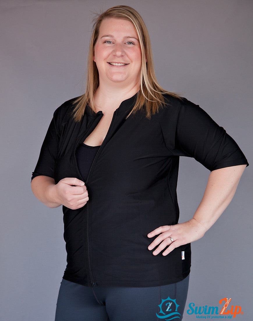 Plus Size Women Rash Guard