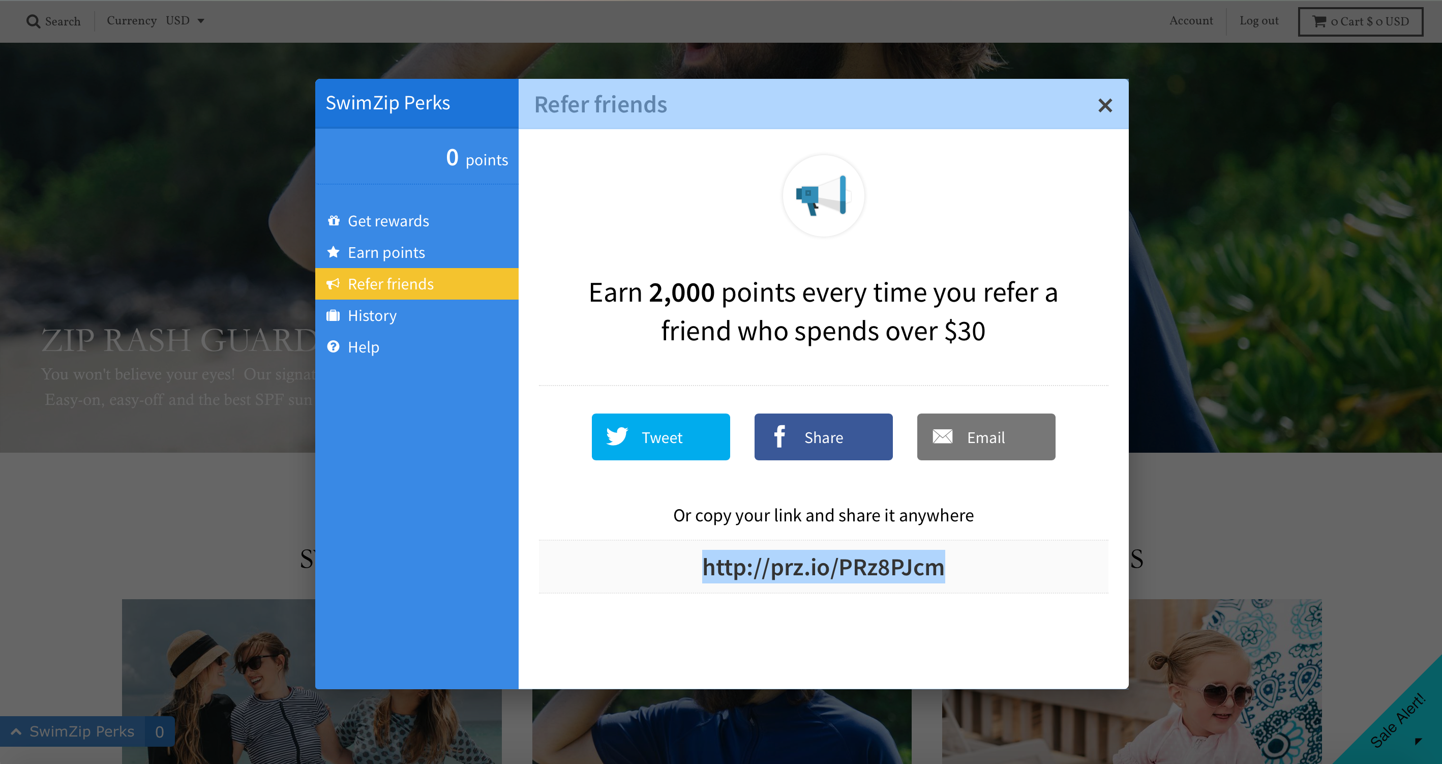 SwimZip Discount - How To Earn SwimZip Perks