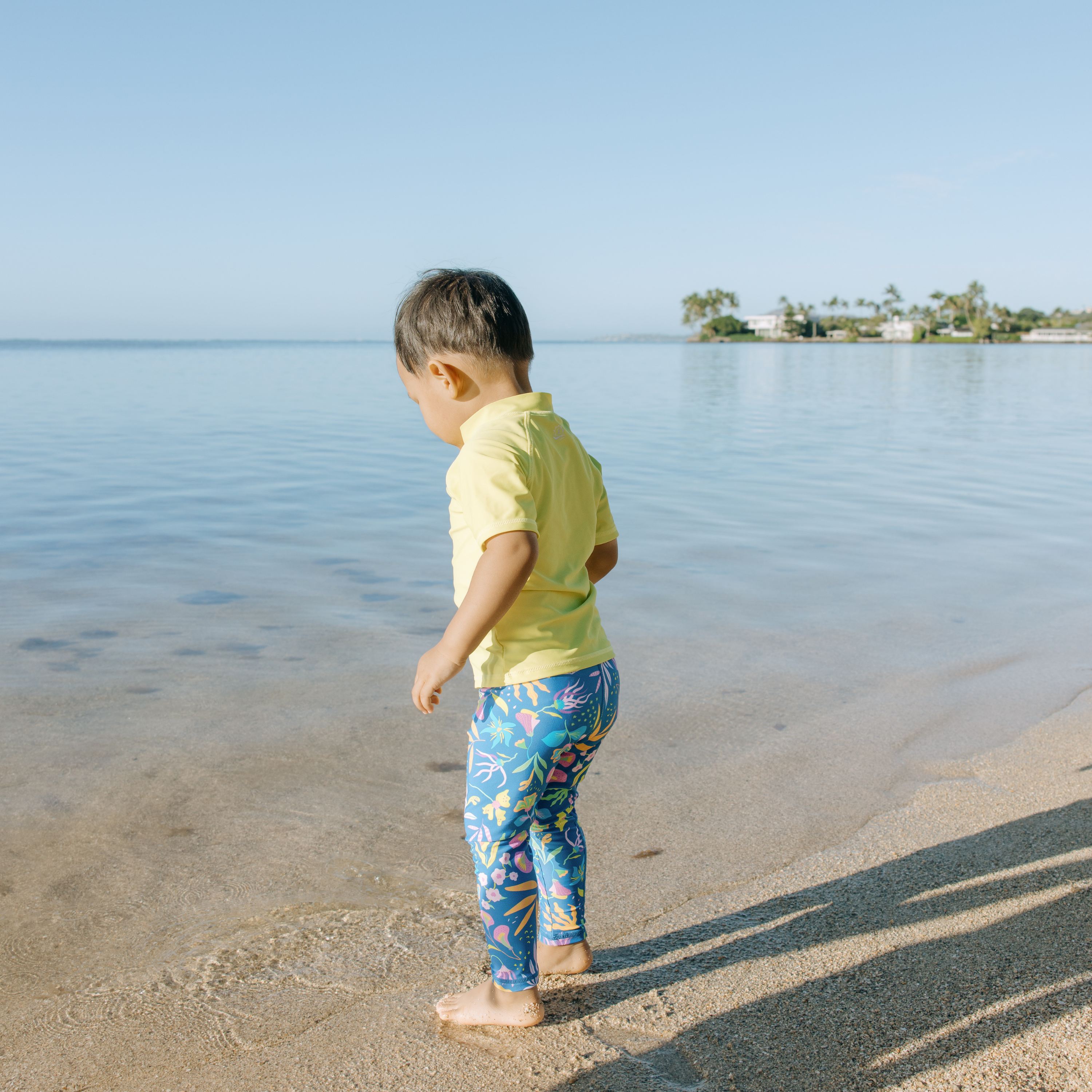 Kids Swim Pants | "Tropadelic"-SwimZip UPF 50+ Sun Protective Swimwear & UV Zipper Rash Guards-pos11
