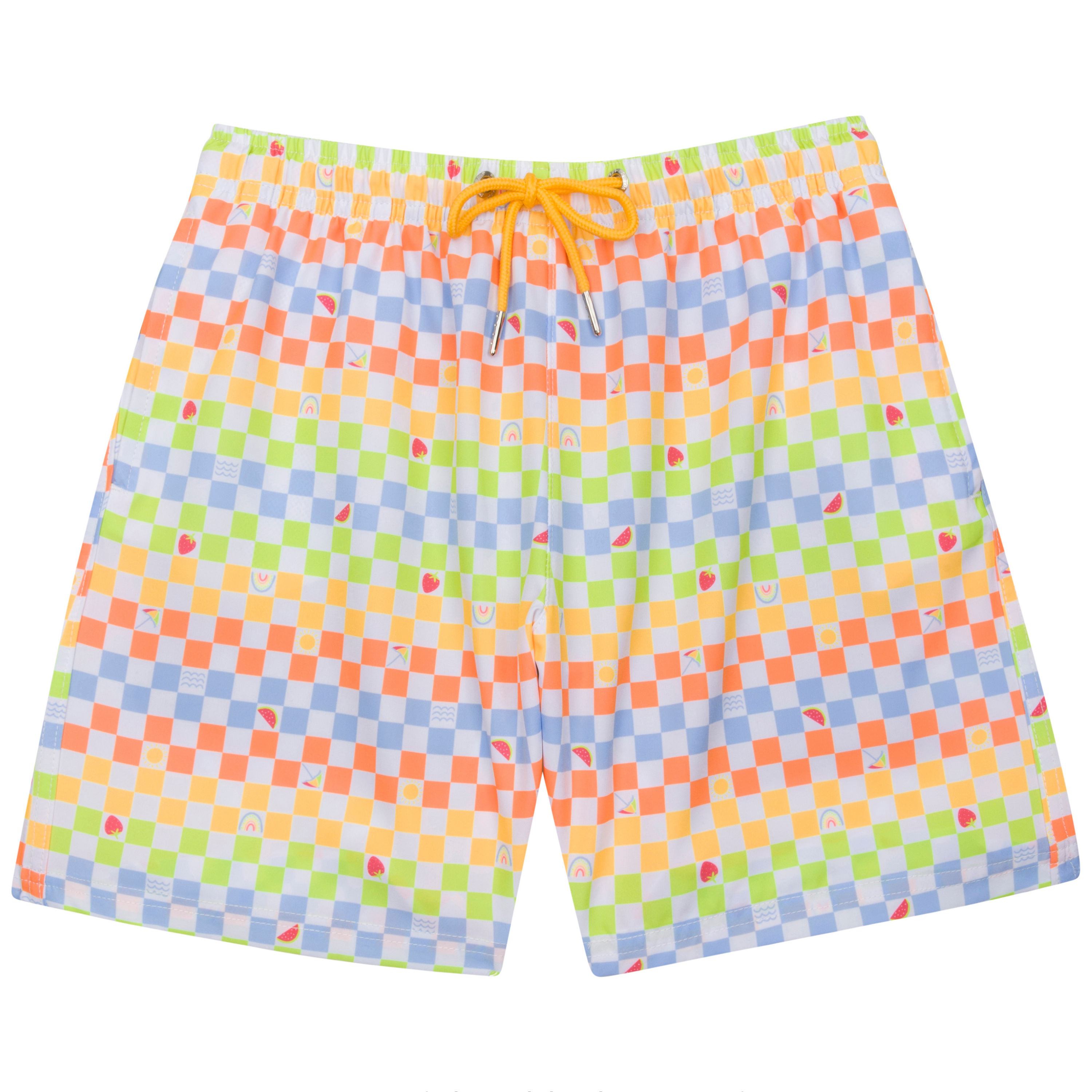 Boys Swim Trunks Boxer Brief Liner (sizes 6-14) | “Gamified"-SwimZip UPF 50+ Sun Protective Swimwear & UV Zipper Rash Guards-pos1