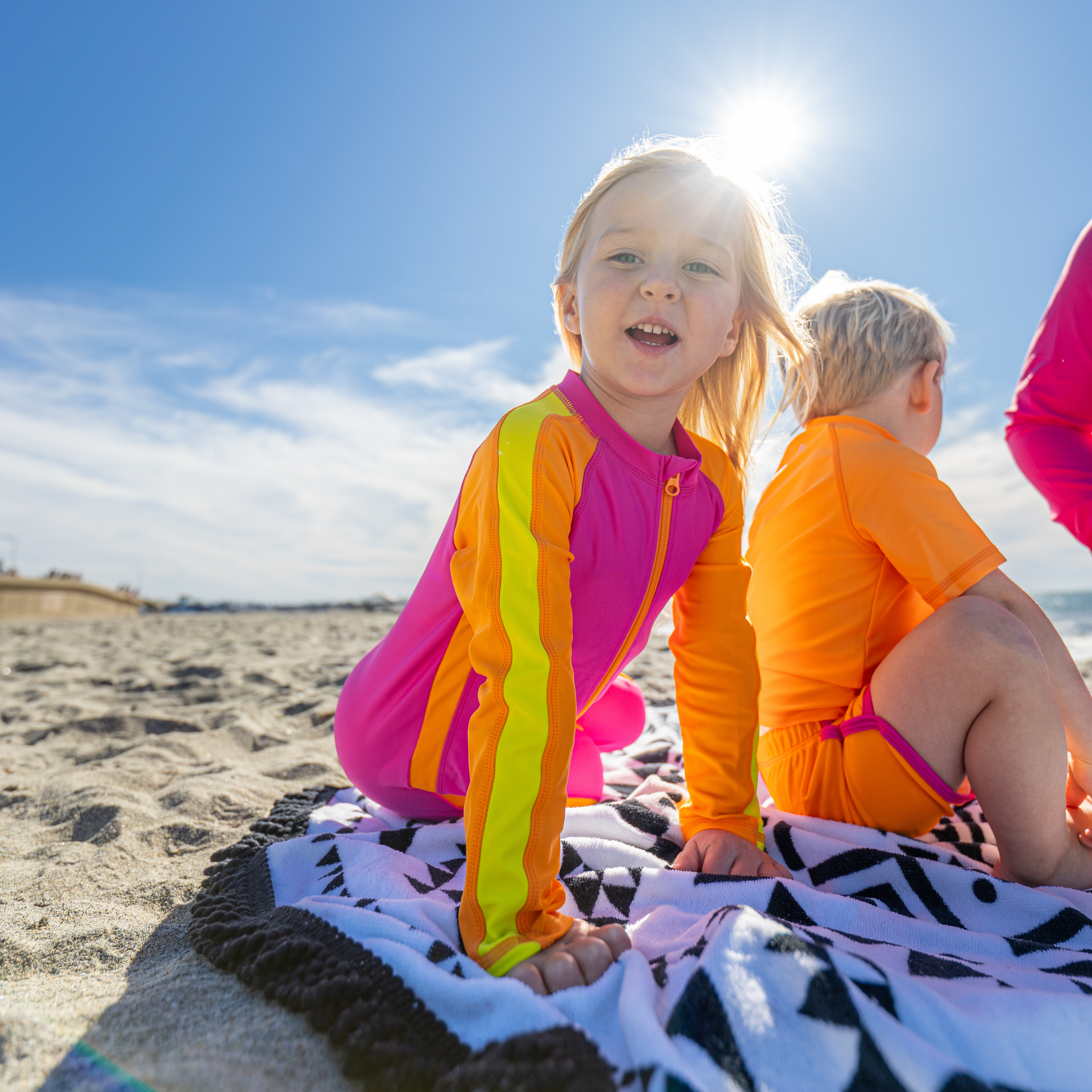 Sunsuit - Long Sleeve Romper Swimsuit | "Surge"-SwimZip UPF 50+ Sun Protective Swimwear & UV Zipper Rash Guards-pos2