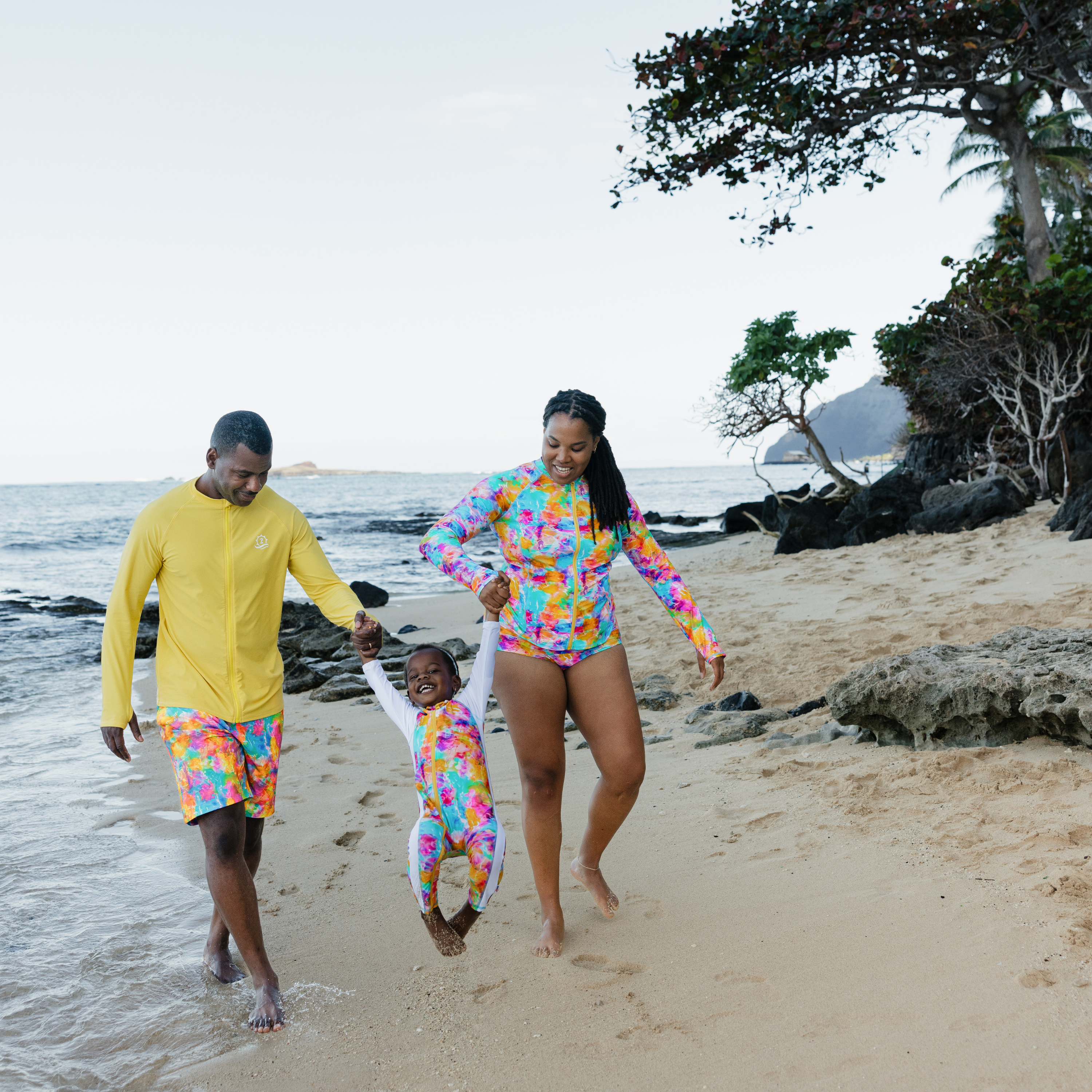 Men's 8" Swim Trunks Boxer Brief Liner | "Impressions"-SwimZip UPF 50+ Sun Protective Swimwear & UV Zipper Rash Guards-pos9