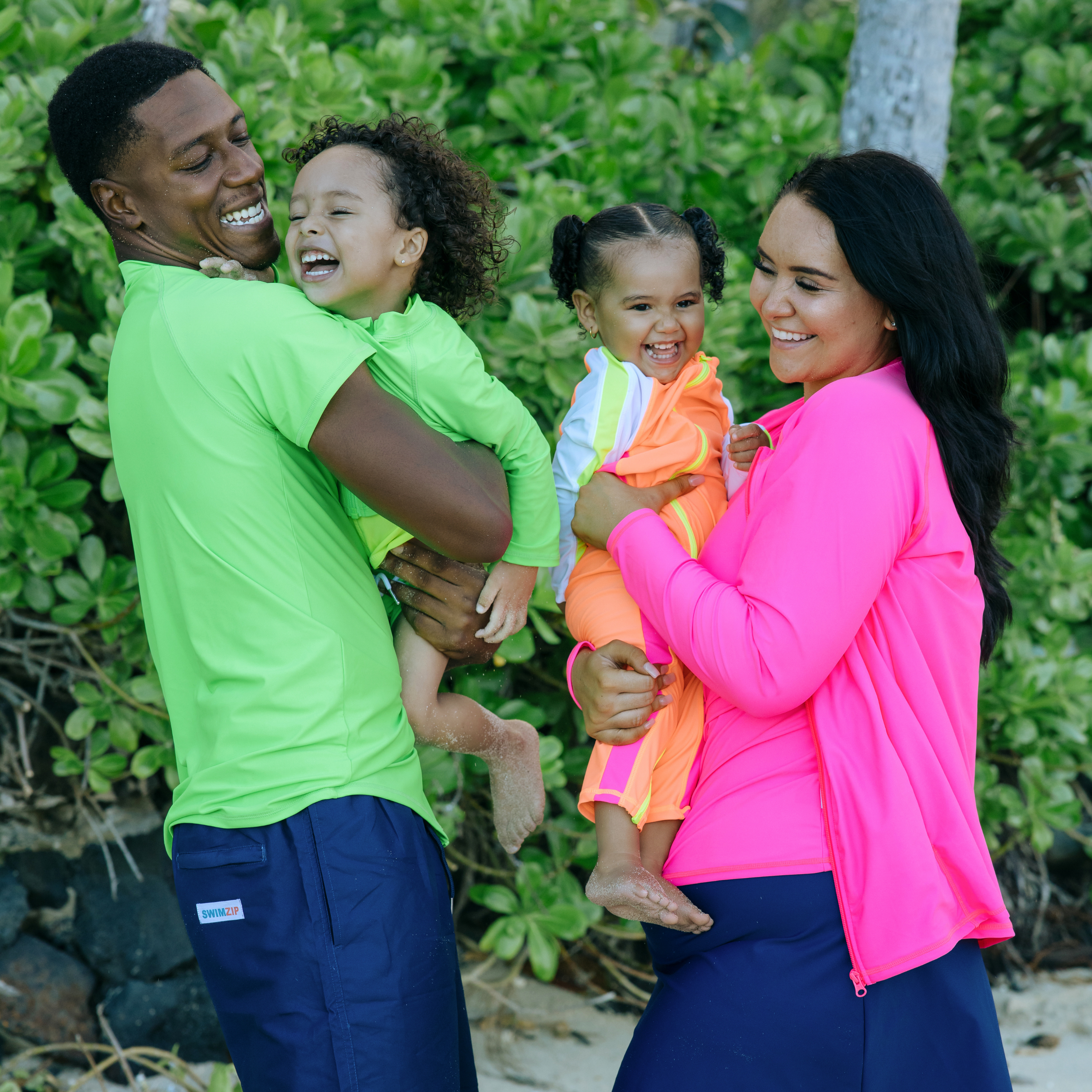 Women's Long Sleeve Rash Guard with Pockets | "Neon Pink"-SwimZip UPF 50+ Sun Protective Swimwear & UV Zipper Rash Guards-pos11