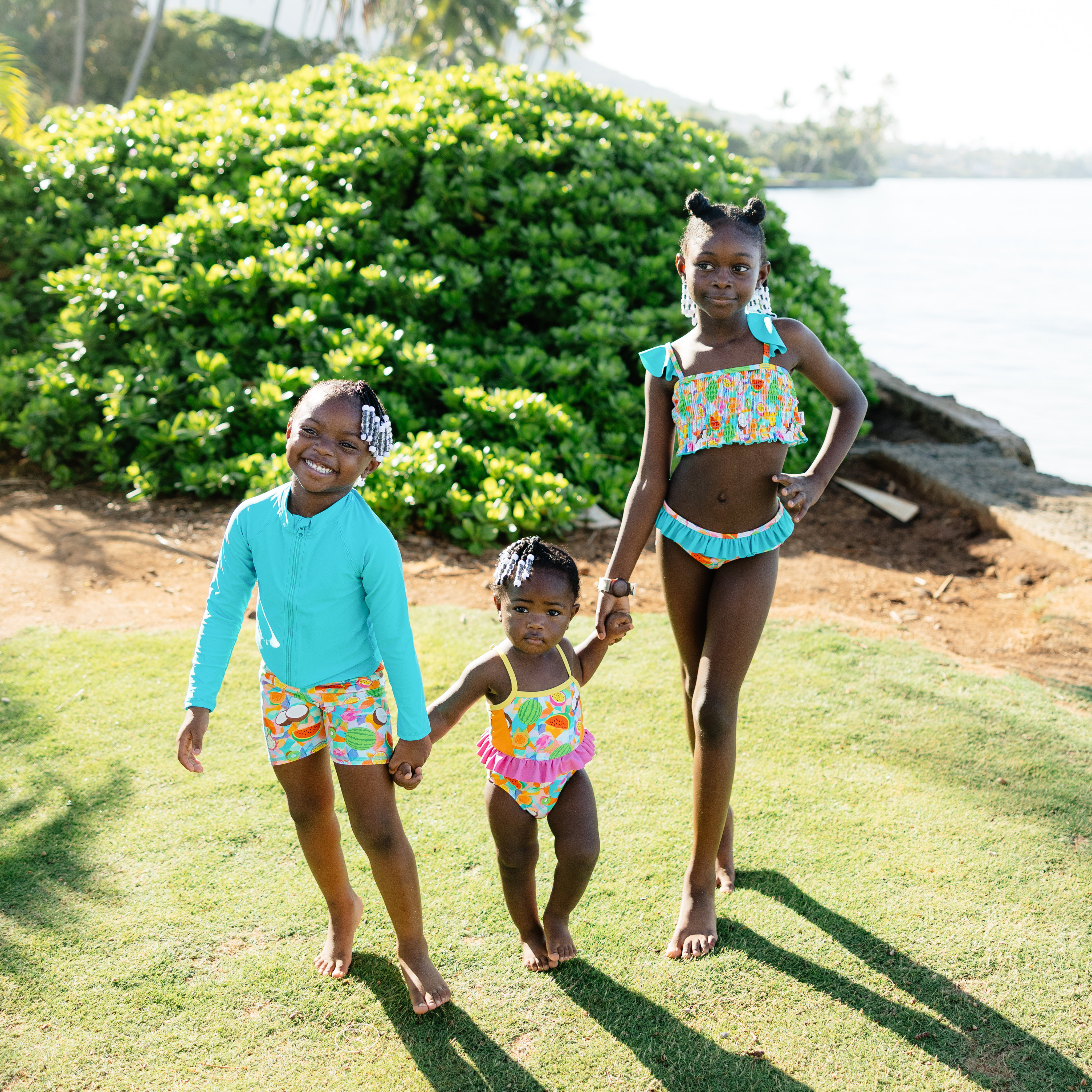 Kids Jammers Swim Shorts | "Fruit Salad"-SwimZip UPF 50+ Sun Protective Swimwear & UV Zipper Rash Guards-pos6
