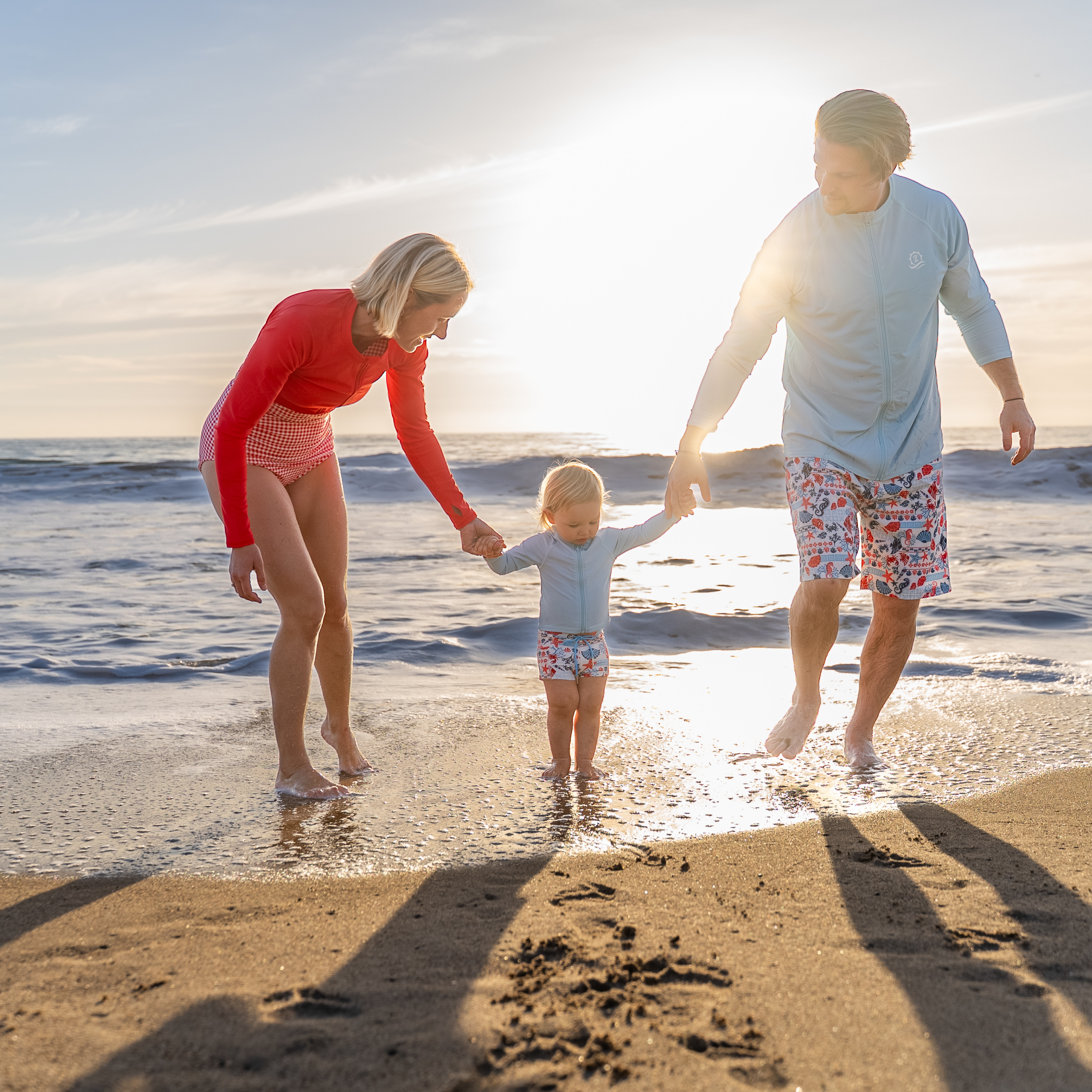 Kids Euro Swim Shorties | "Marina"-SwimZip UPF 50+ Sun Protective Swimwear & UV Zipper Rash Guards-pos6