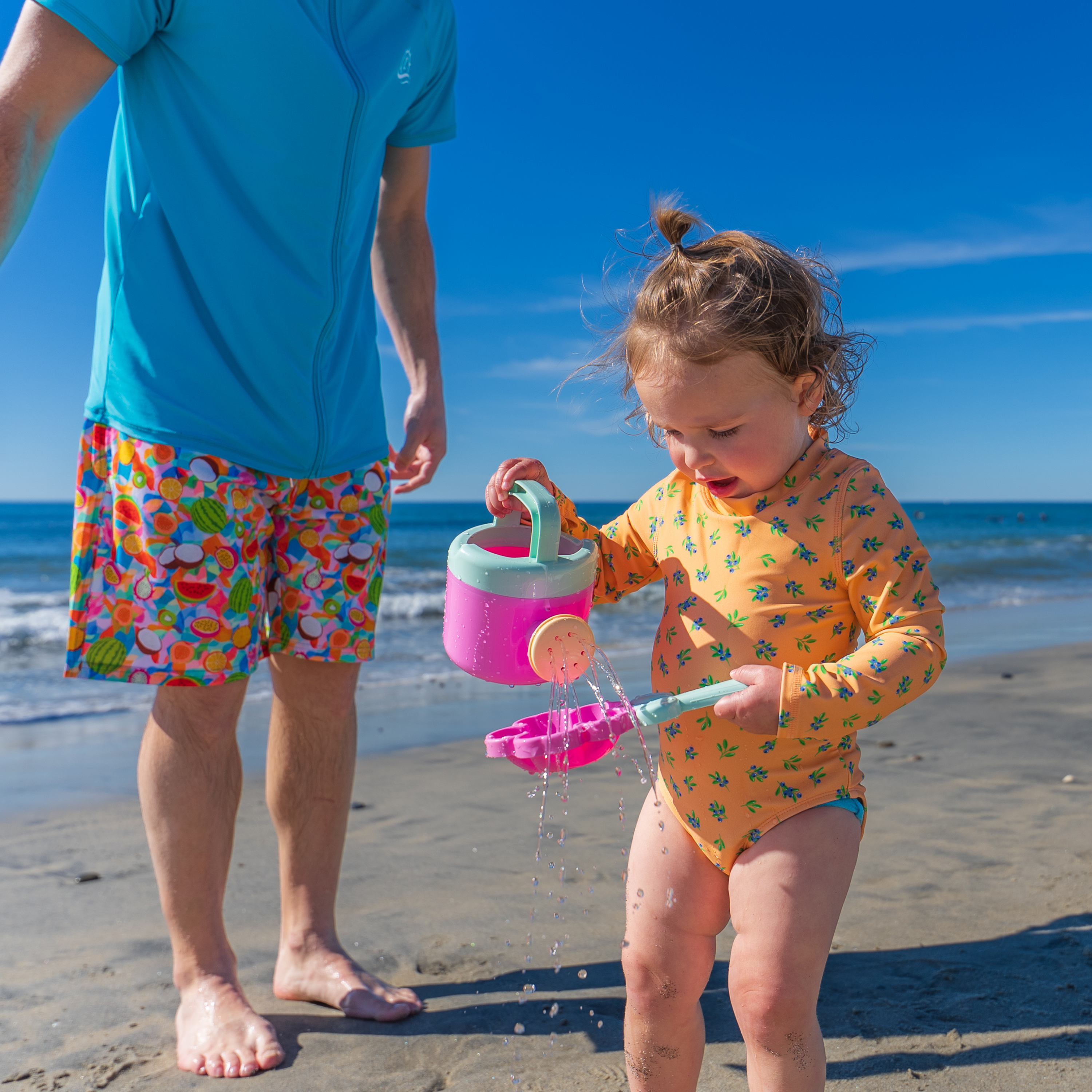 Girls Long Sleeve Surf Suit (One Piece Bodysuit) | "Berry Bliss"-SwimZip UPF 50+ Sun Protective Swimwear & UV Zipper Rash Guards-pos6