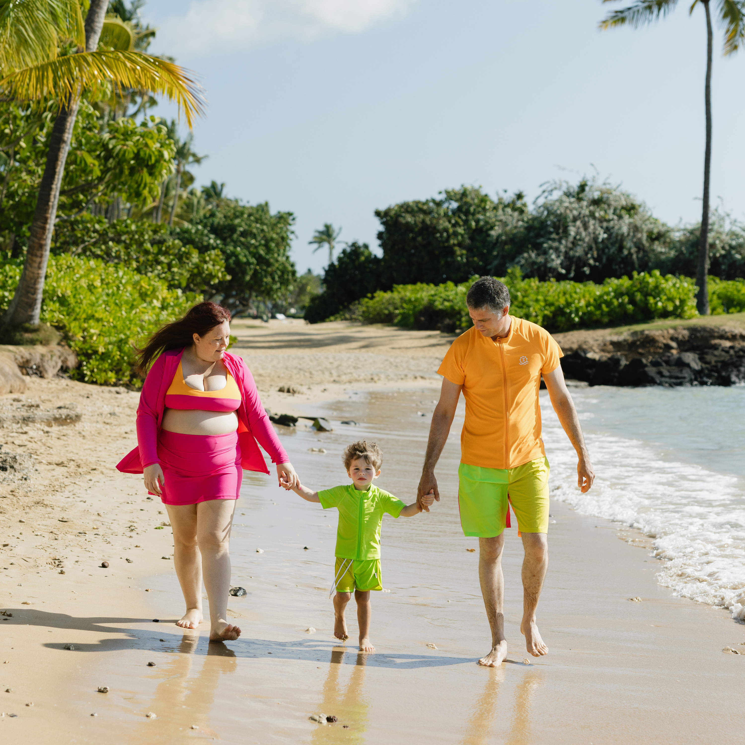 Men's Short Sleeve Rash Guard | “Orange"-SwimZip UPF 50+ Sun Protective Swimwear & UV Zipper Rash Guards-pos2