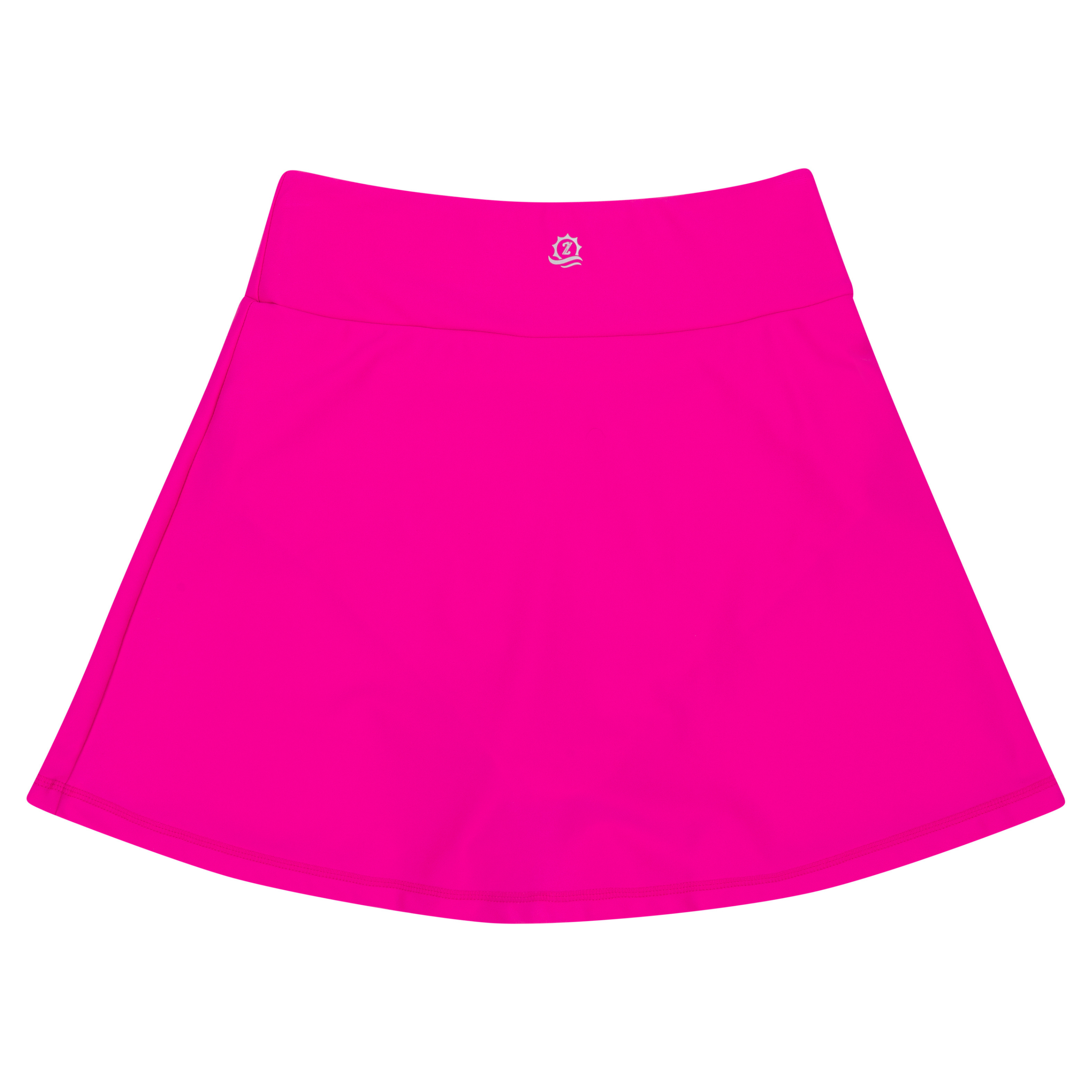 Women's A-Line Tummy Control Swim Skirt | "Manic Magenta"-SwimZip UPF 50+ Sun Protective Swimwear & UV Zipper Rash Guards-pos12