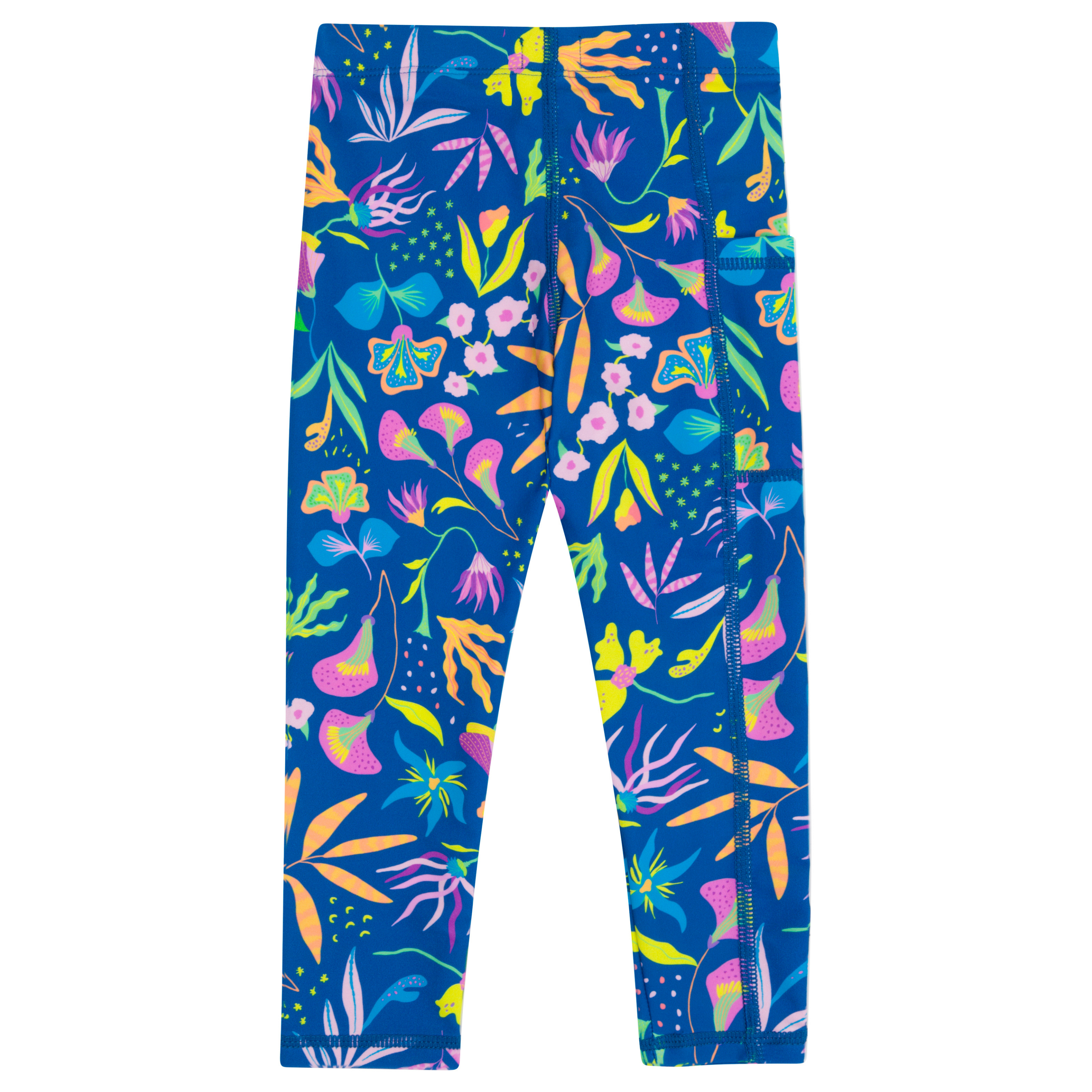 Kids Swim Pants | "Tropadelic"-12-14-Tropadelic-SwimZip UPF 50+ Sun Protective Swimwear & UV Zipper Rash Guards-pos12
