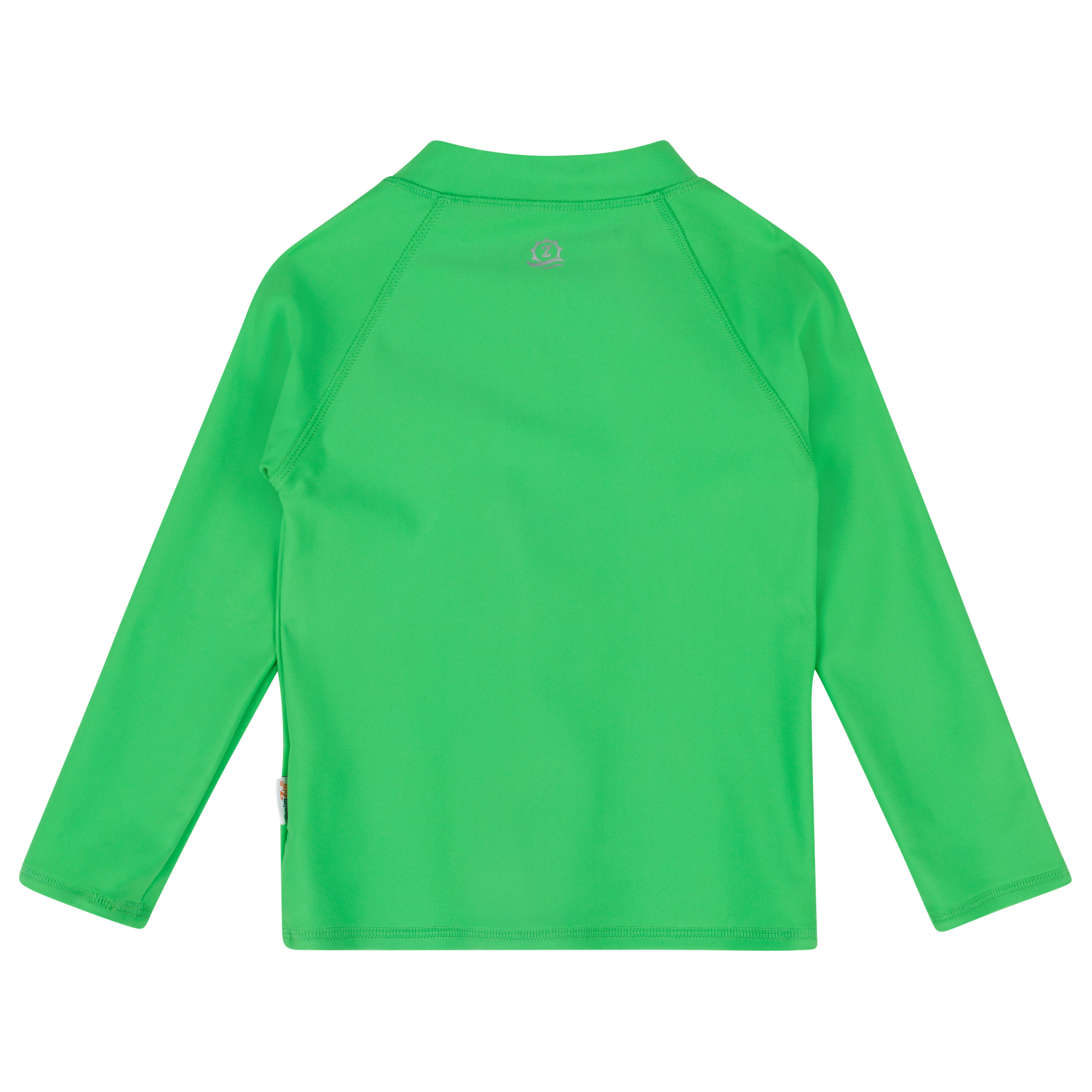 Kids UPF 50+ Long Sleeve Zipper Rash Guard Swim Shirt | "Classic Green"-SwimZip UPF 50+ Sun Protective Swimwear & UV Zipper Rash Guards-pos7
