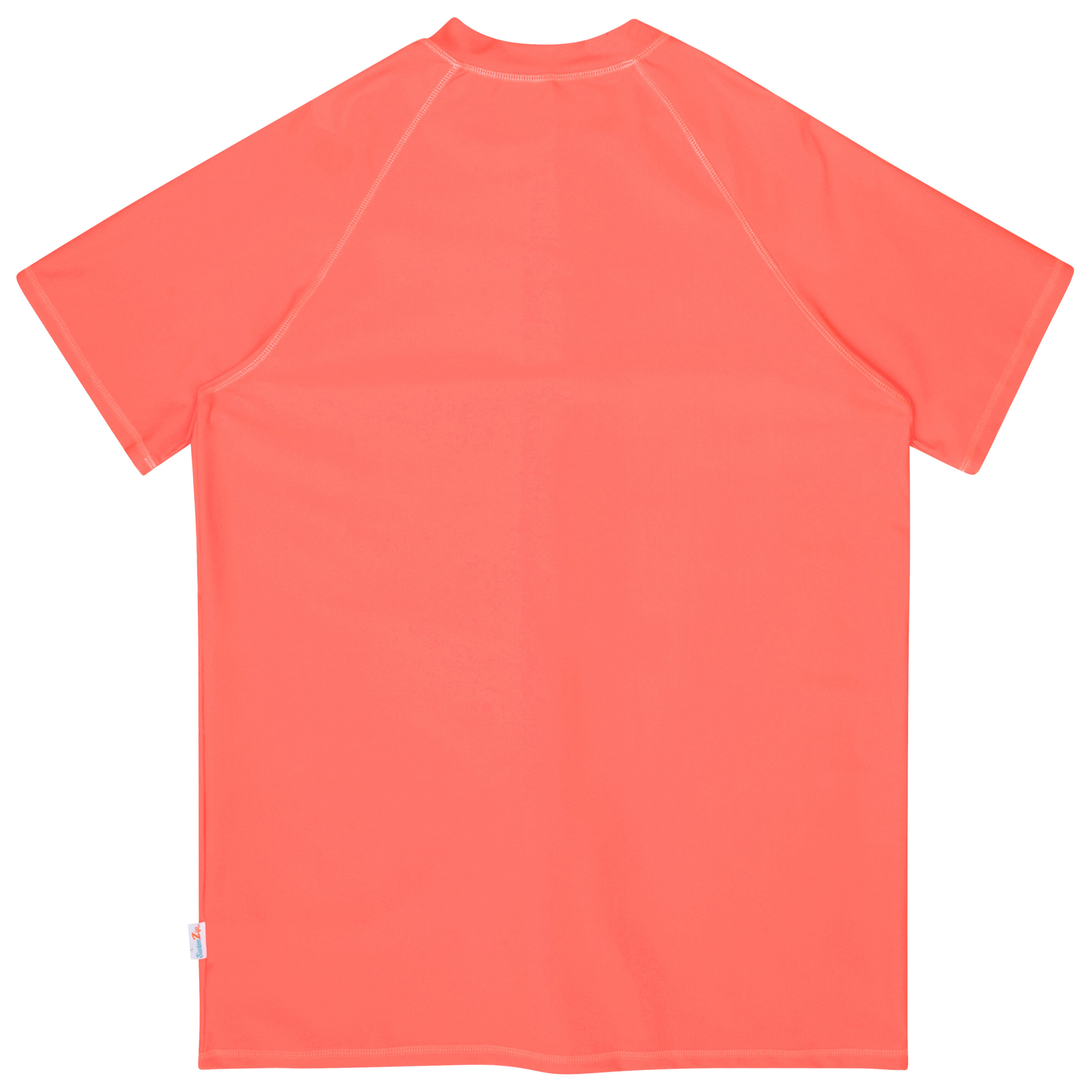 Men's Short Sleeve Rash Guard | “Neon Orange"-SwimZip UPF 50+ Sun Protective Swimwear & UV Zipper Rash Guards-pos11