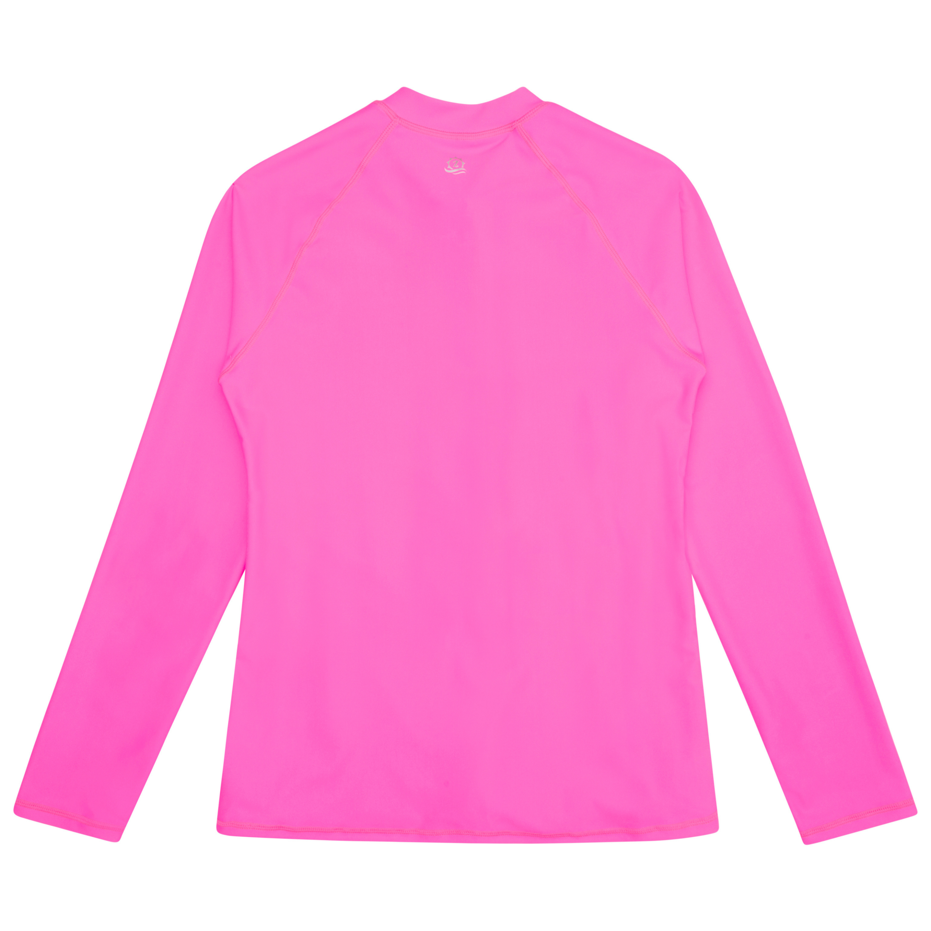 Women's Long Sleeve Rash Guard with Pockets | "Neon Pink"-SwimZip UPF 50+ Sun Protective Swimwear & UV Zipper Rash Guards-pos12