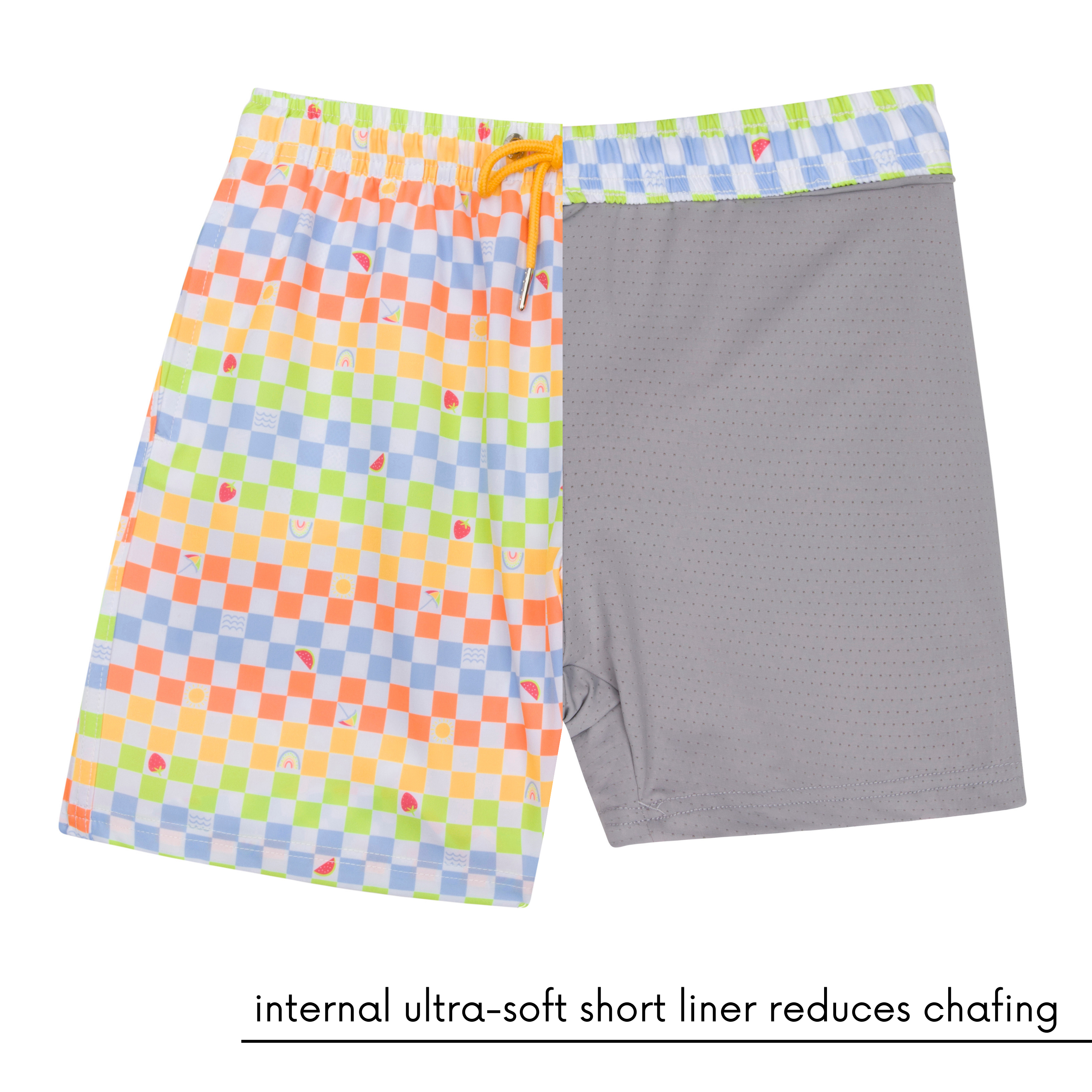 Boys Swim Trunks Boxer Brief Liner (sizes 6-14) | “Gamified"-SwimZip UPF 50+ Sun Protective Swimwear & UV Zipper Rash Guards-pos6