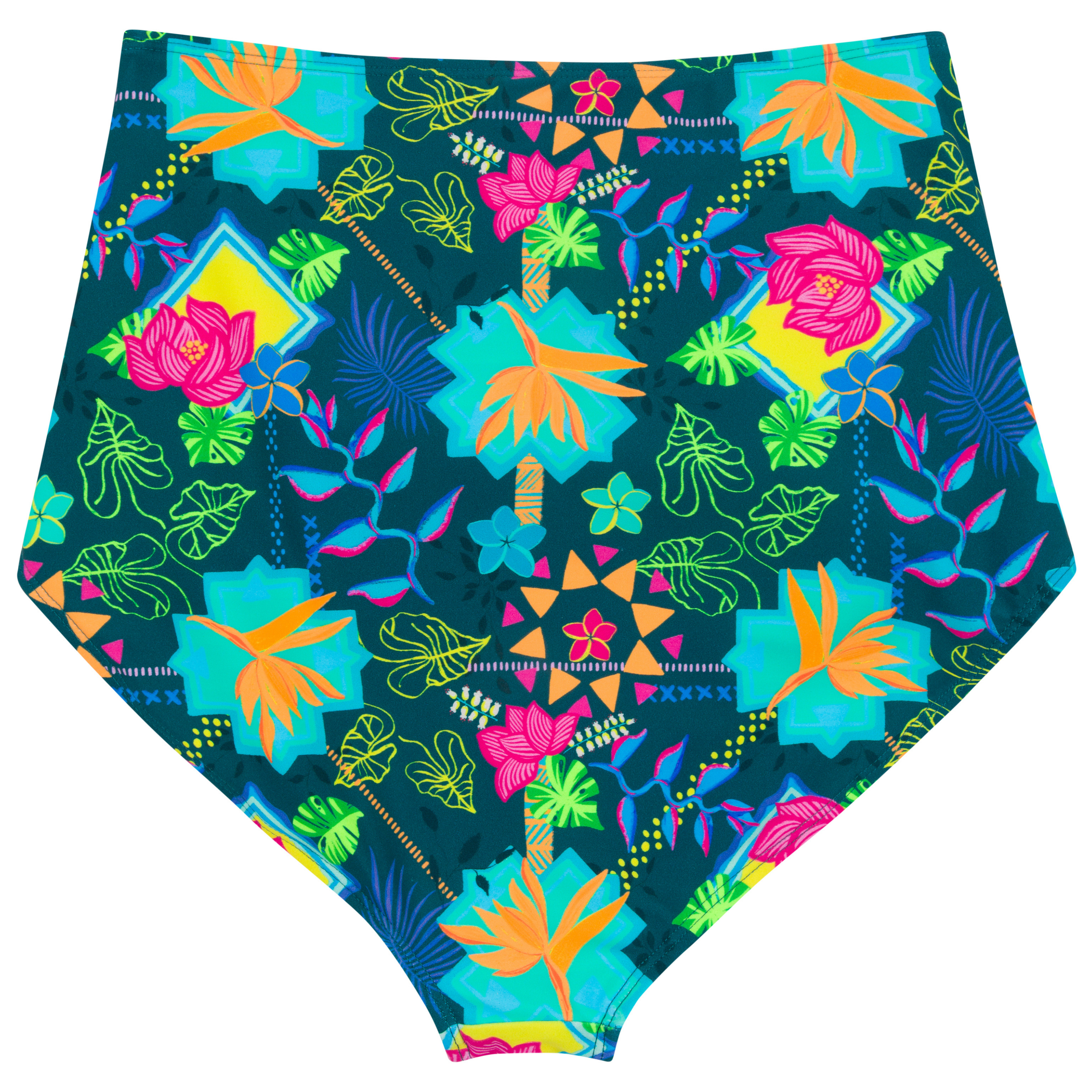 Women's High Waist Bikini Bottoms Ruched | "Summer Max"-SwimZip UPF 50+ Sun Protective Swimwear & UV Zipper Rash Guards-pos8