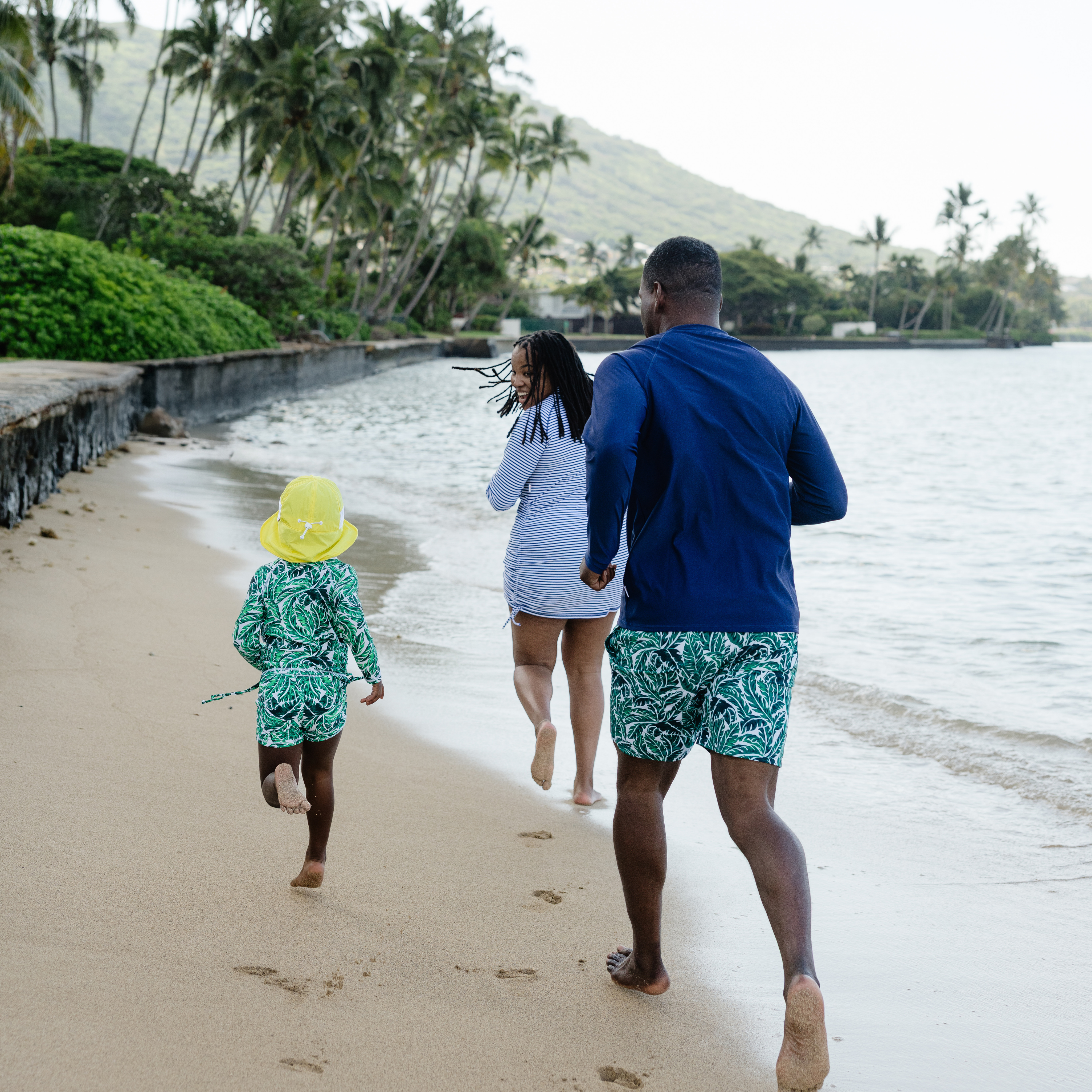 Kids Flap Hat | Yellow-SwimZip UPF 50+ Sun Protective Swimwear & UV Zipper Rash Guards-pos8