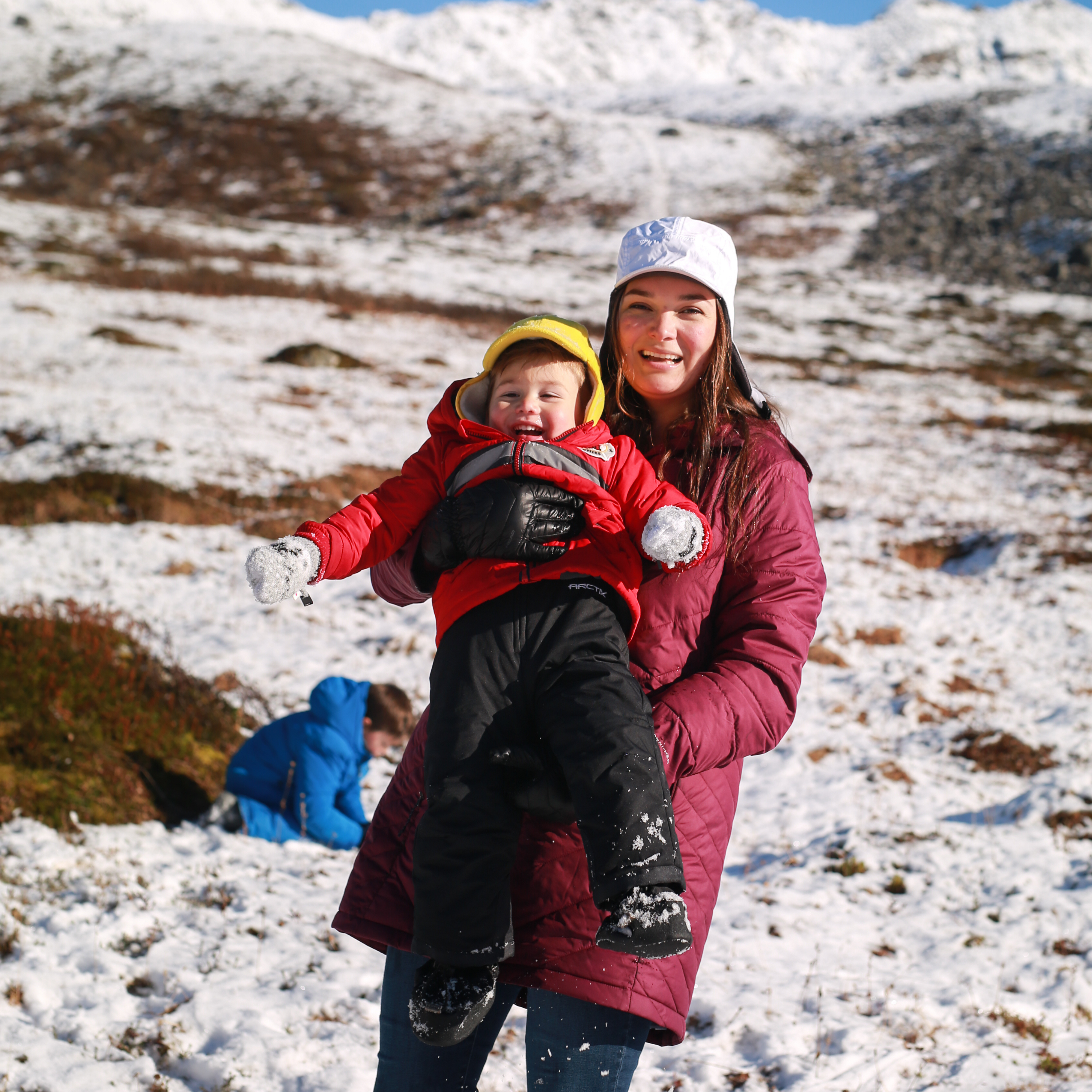 Kids Frosty Fleece Winter Flap Hat - Radiant Yellow-SwimZip UPF 50+ Sun Protective Swimwear & UV Zipper Rash Guards-pos8