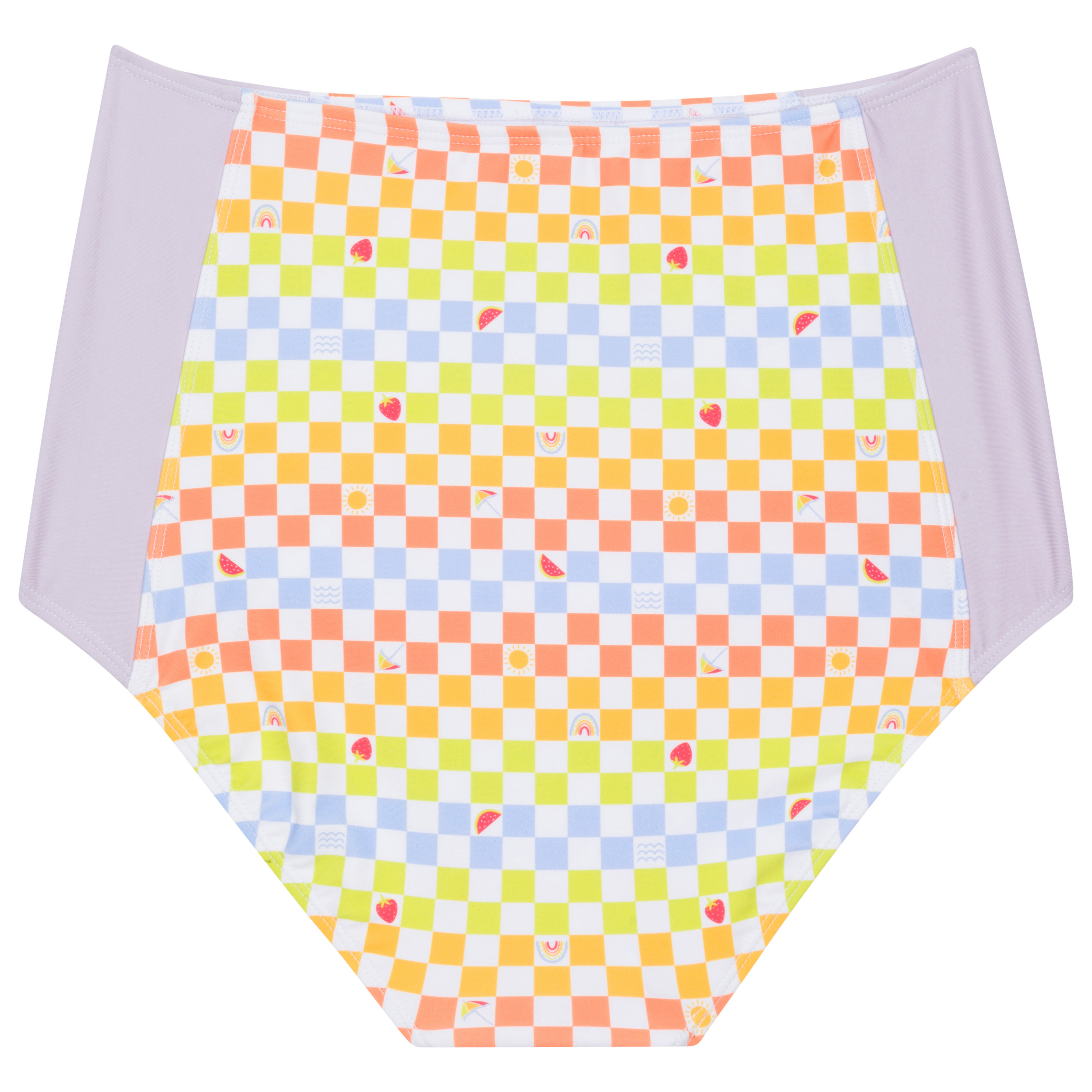 Women's High Waist Bikini Bottoms | "Gamified"-SwimZip UPF 50+ Sun Protective Swimwear & UV Zipper Rash Guards-pos13