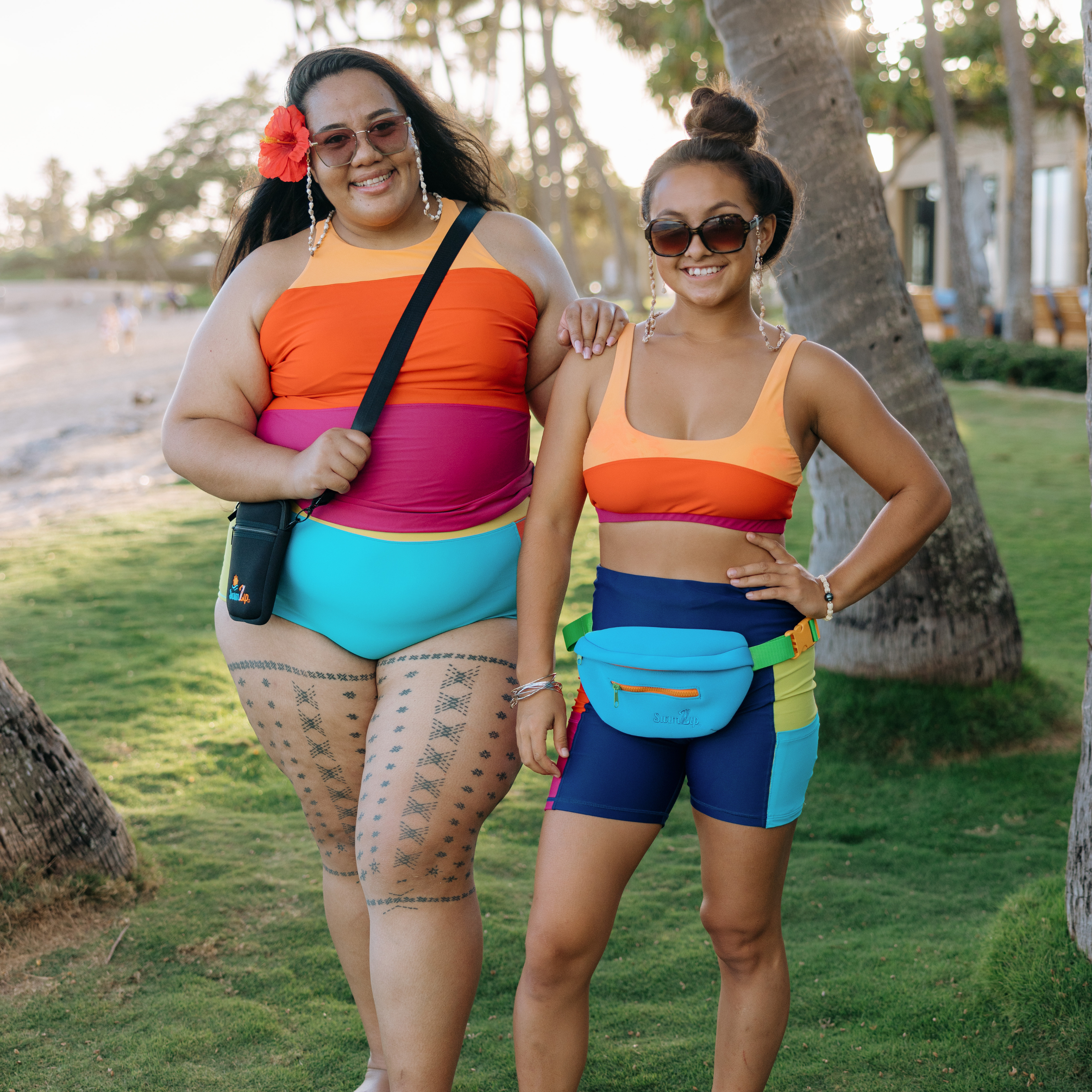 Neoprene Fanny Pack Belt Bag-SwimZip UPF 50+ Sun Protective Swimwear & UV Zipper Rash Guards-pos5