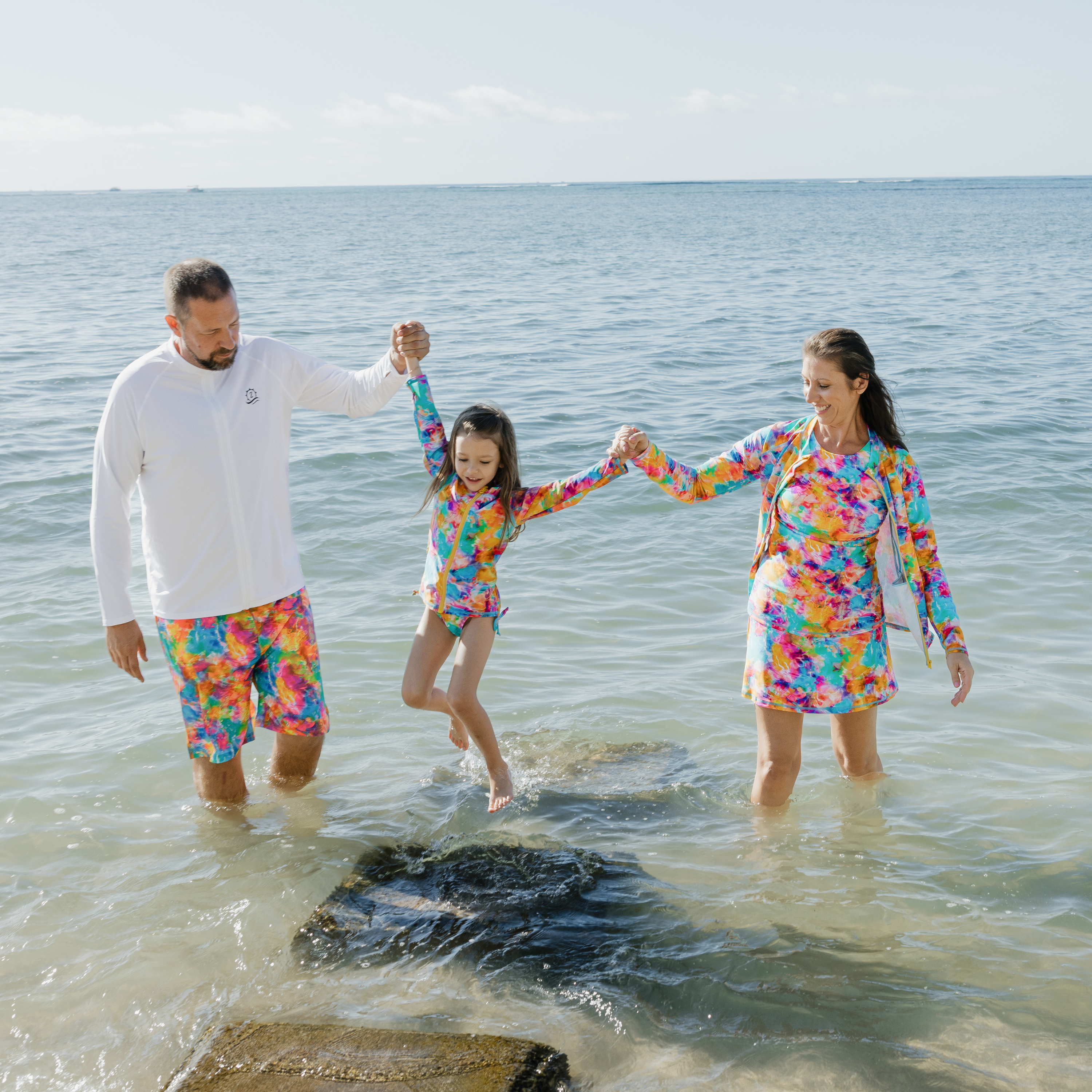 Men's 8" Swim Trunks Boxer Brief Liner | "Impressions"-SwimZip UPF 50+ Sun Protective Swimwear & UV Zipper Rash Guards-pos12