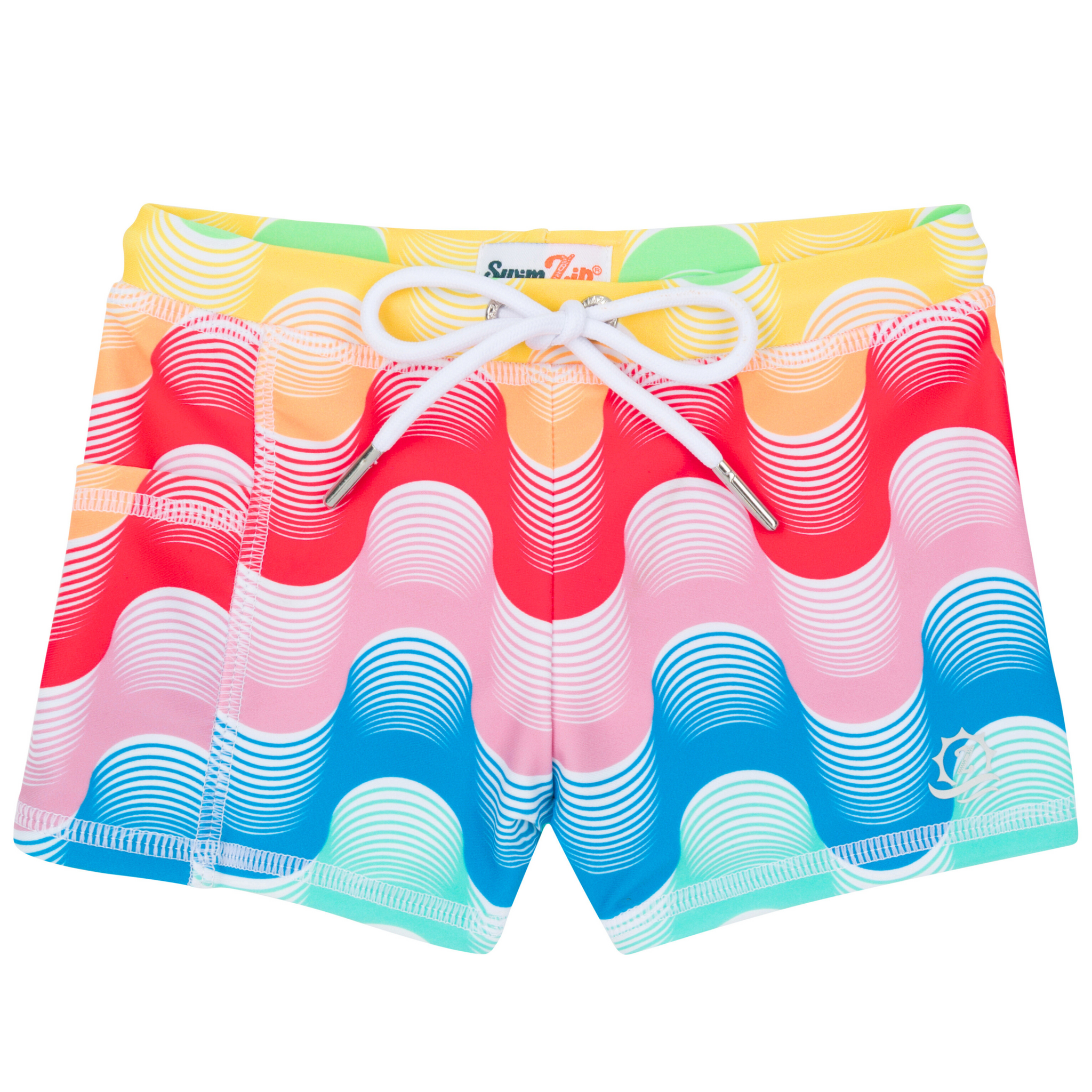 SwimZip Kid's Euro Swim Shorties Trunks - Multiple Colors - UPF 50+