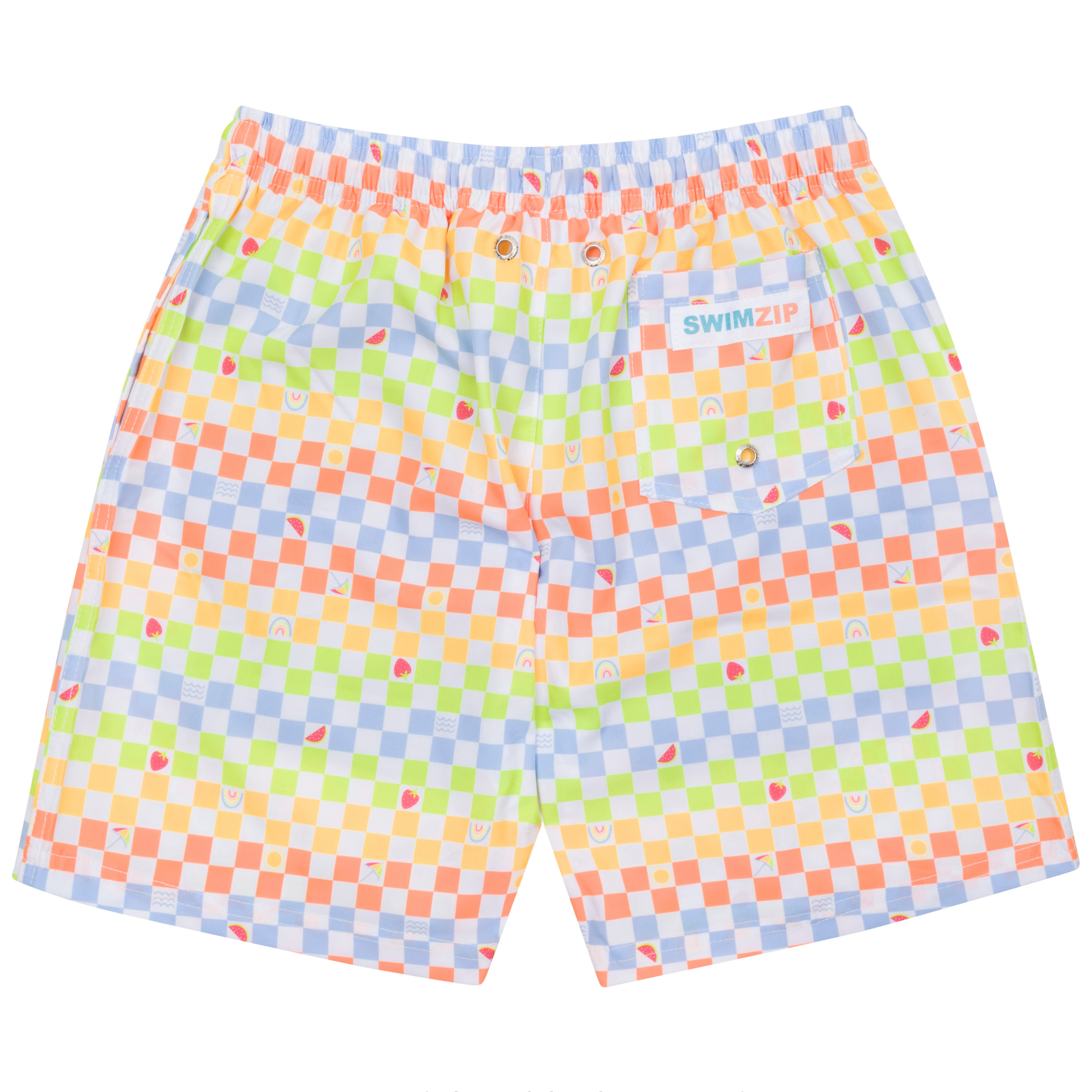 Boys Swim Trunks Boxer Brief Liner (sizes 6-14) | “Gamified"-SwimZip UPF 50+ Sun Protective Swimwear & UV Zipper Rash Guards-pos8