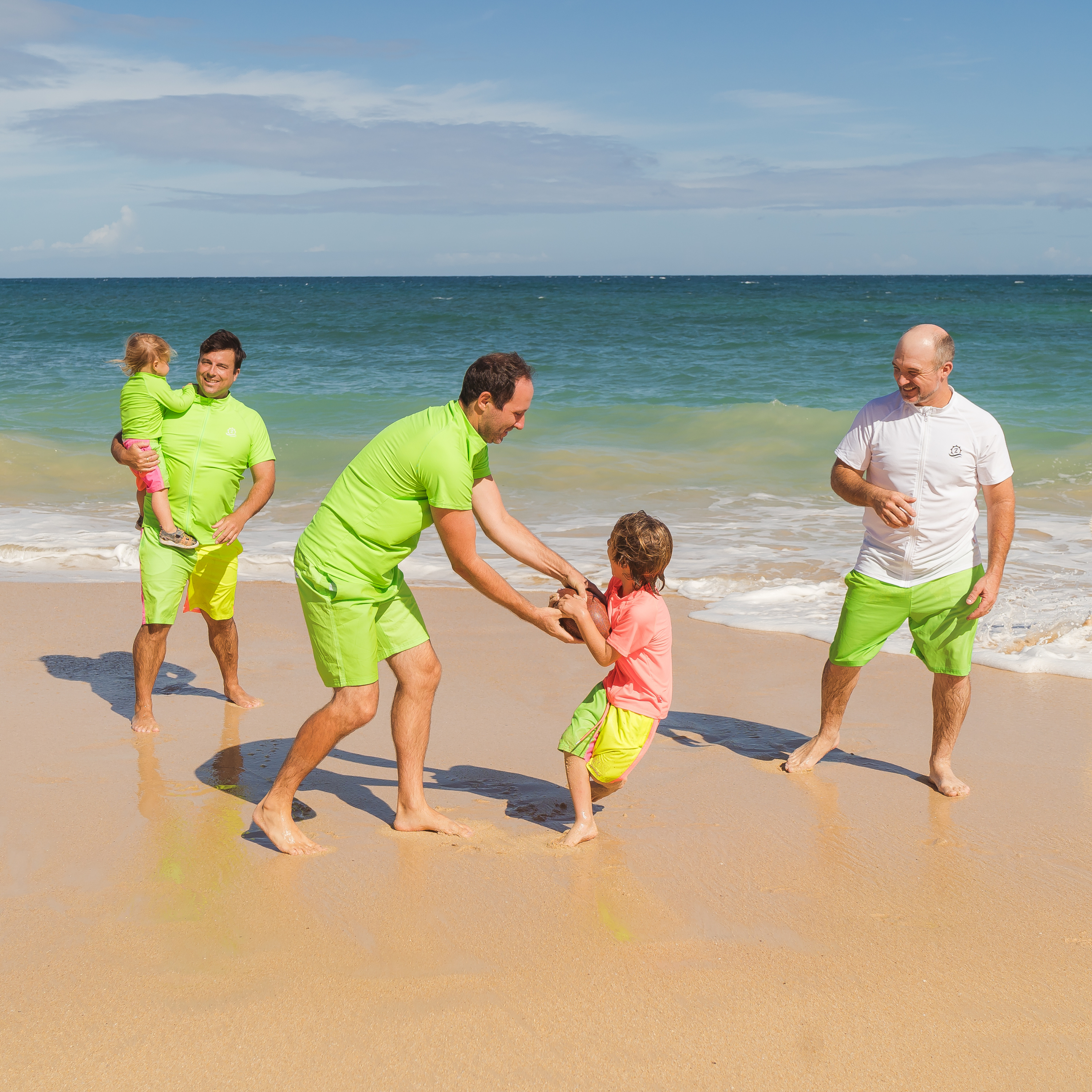 Men's 8" Swim Trunks Boxer Brief Liner | "Neon Green"-SwimZip UPF 50+ Sun Protective Swimwear & UV Zipper Rash Guards-pos9