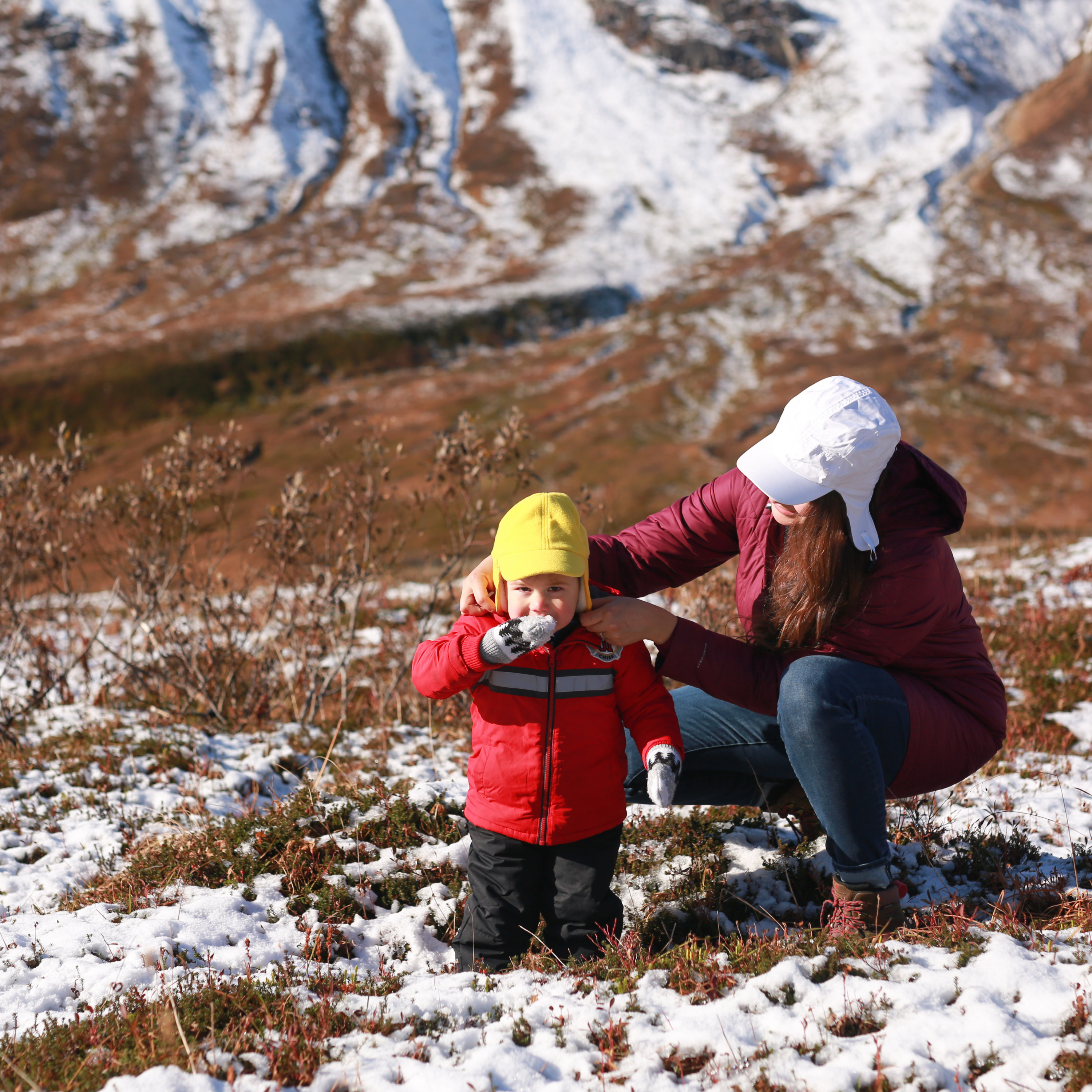 Kids Frosty Fleece Winter Flap Hat - Radiant Yellow-SwimZip UPF 50+ Sun Protective Swimwear & UV Zipper Rash Guards-pos10