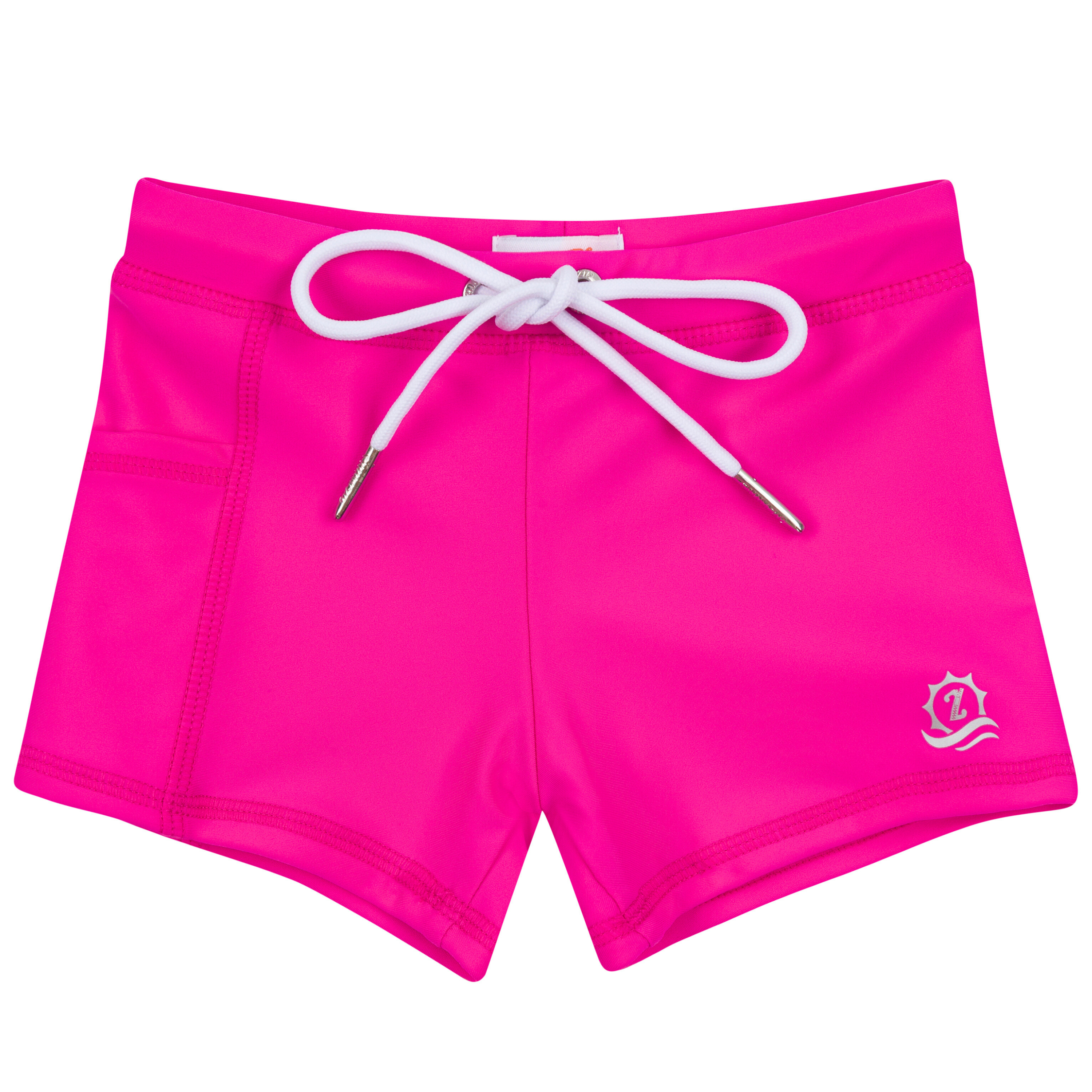 Kids Euro Swim Shorties | "Manic Magenta"-6-12 Month-Manic Magenta-SwimZip UPF 50+ Sun Protective Swimwear & UV Zipper Rash Guards-pos1