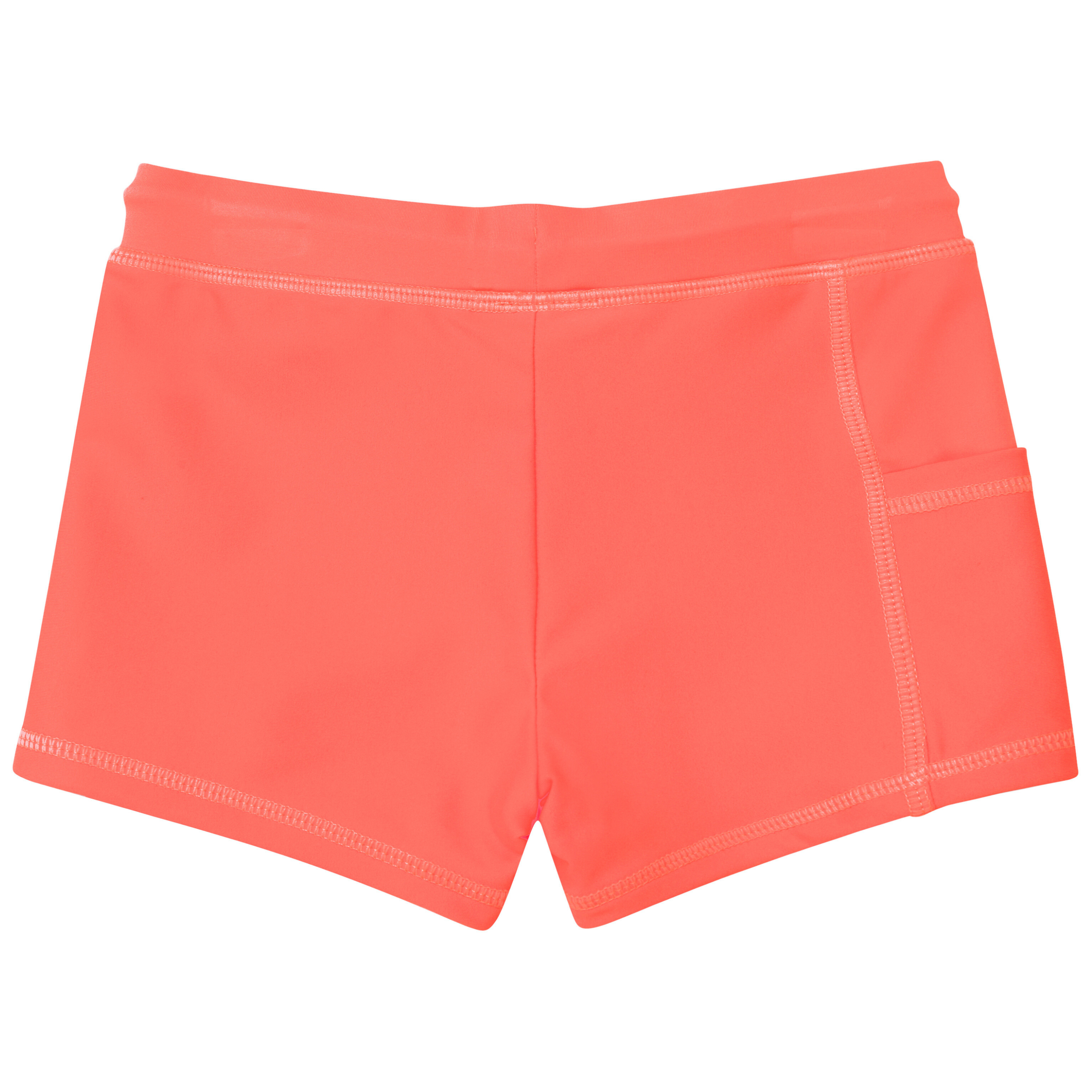 Kids Euro Swim Shorties | "Neon Orange"-SwimZip UPF 50+ Sun Protective Swimwear & UV Zipper Rash Guards-pos16