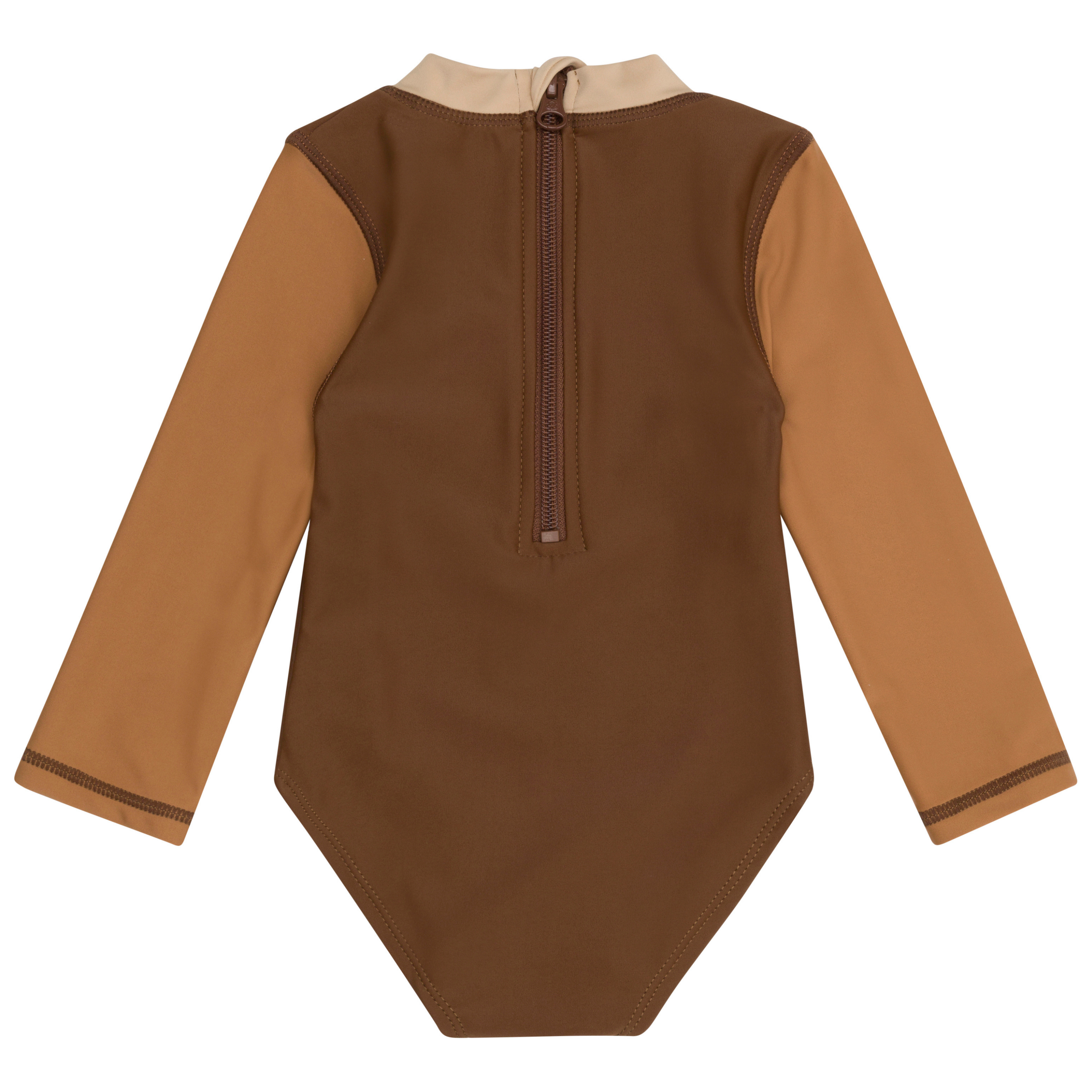 Girls Long Sleeve Surf Suit (One Piece Bodysuit) | "Canyon Haze"-SwimZip UPF 50+ Sun Protective Swimwear & UV Zipper Rash Guards-pos11