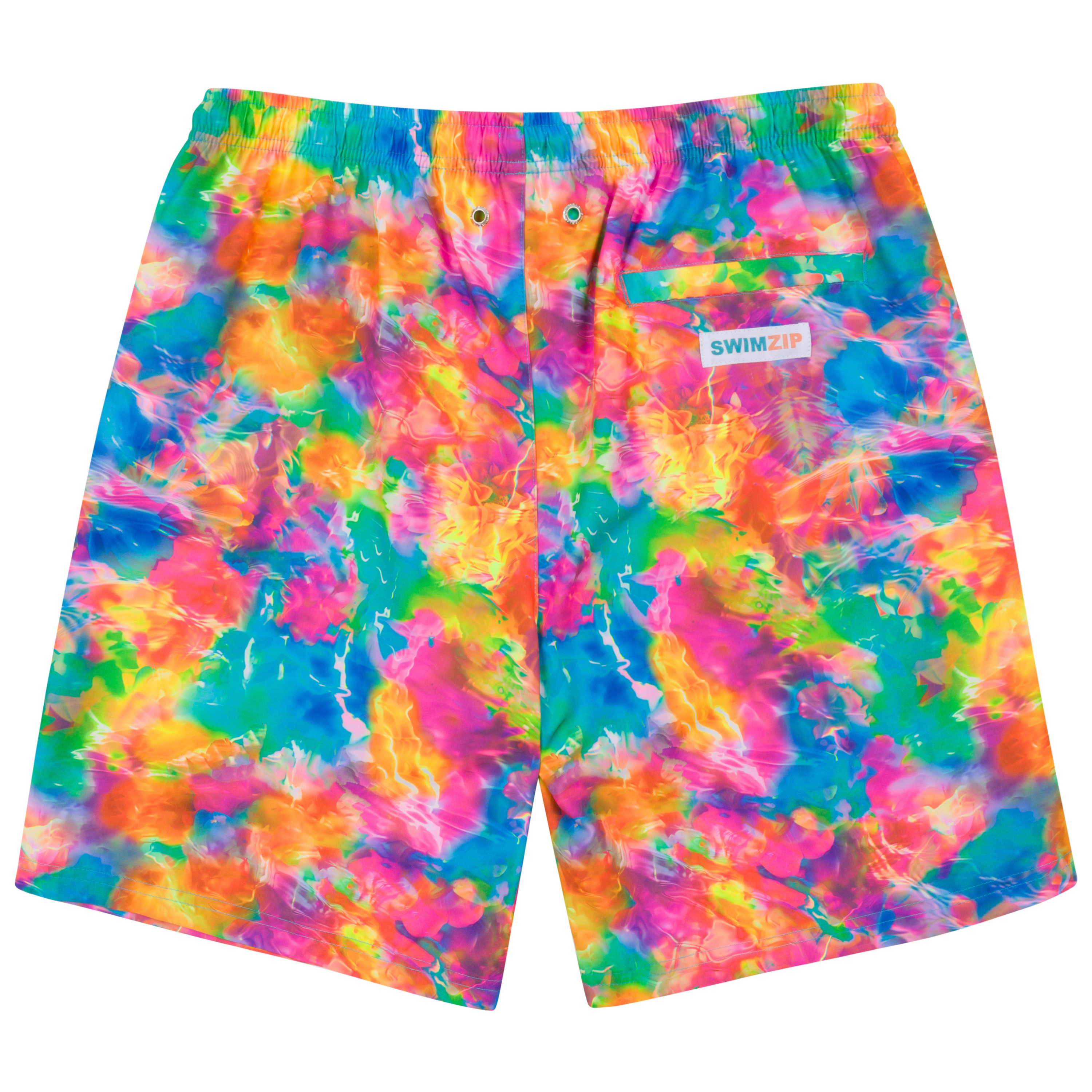 Men's 8" Swim Trunks Boxer Brief Liner | "Impressions"-SwimZip UPF 50+ Sun Protective Swimwear & UV Zipper Rash Guards-pos14