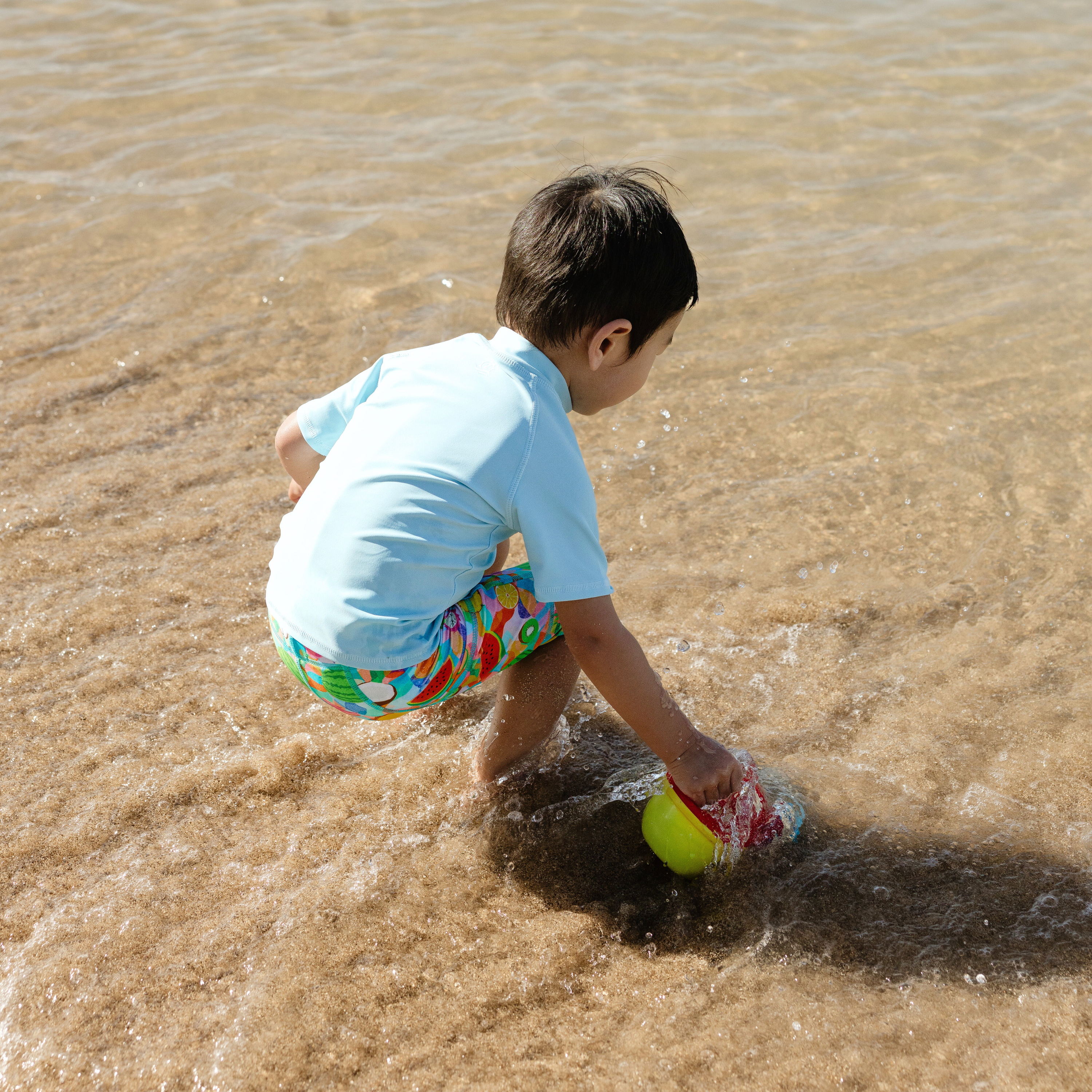 Kids Jammers Swim Shorts | "Fruit Salad"-SwimZip UPF 50+ Sun Protective Swimwear & UV Zipper Rash Guards-pos12