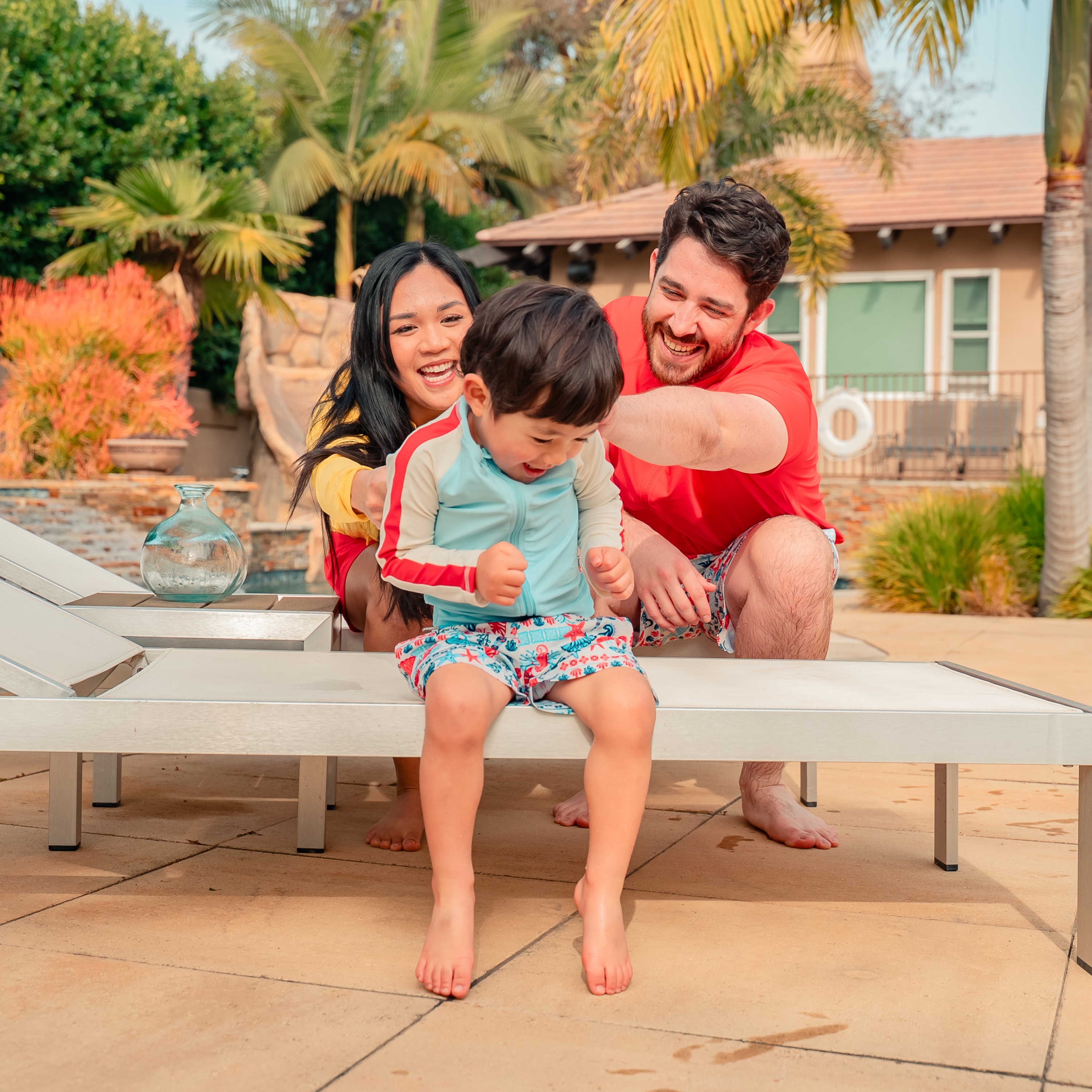 Boys Long Sleeve Zipper Rash Guard and Swim Trunk Set | "Marina"-SwimZip UPF 50+ Sun Protective Swimwear & UV Zipper Rash Guards-pos10