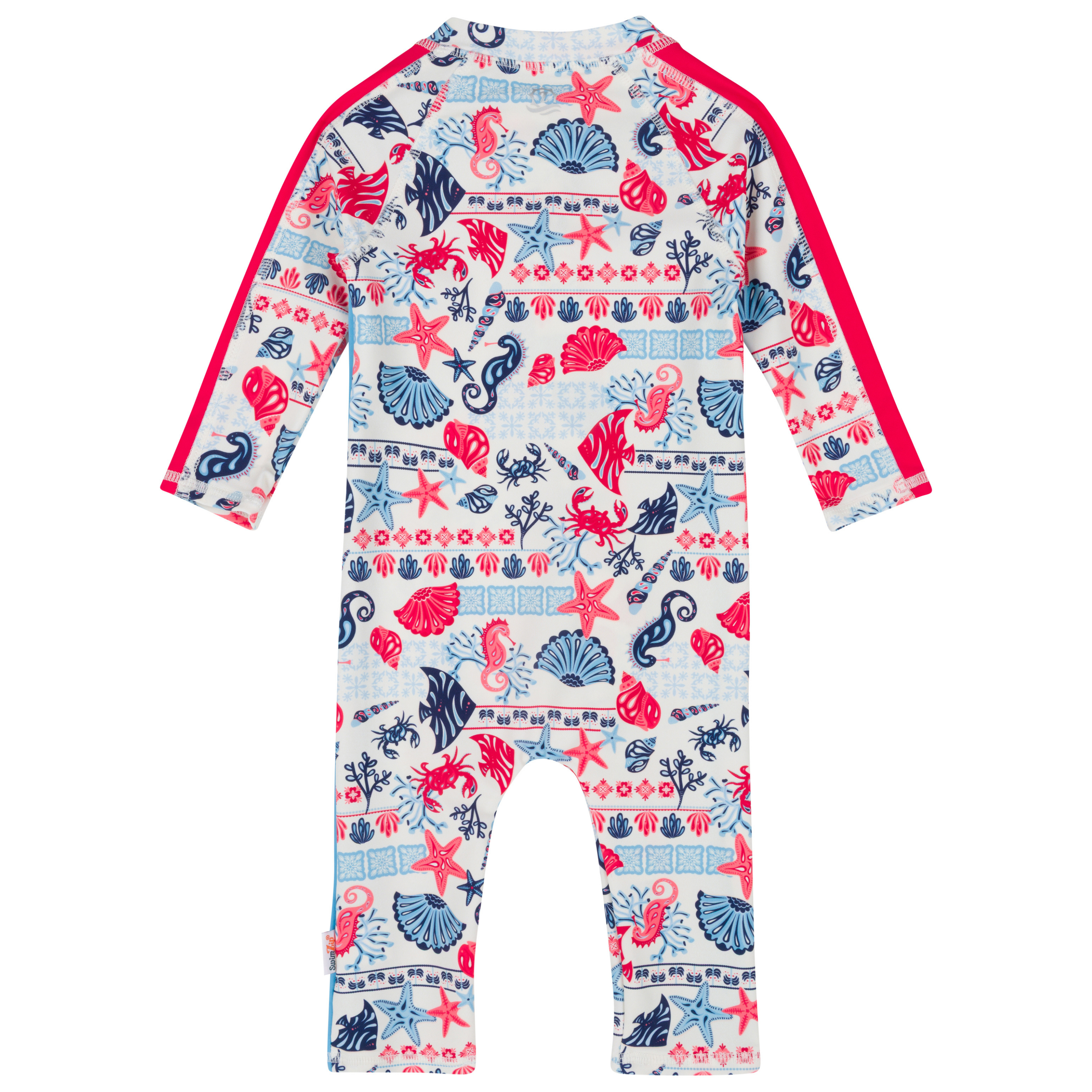 Sunsuit - Long Sleeve Romper Swimsuit | "Marina"-SwimZip UPF 50+ Sun Protective Swimwear & UV Zipper Rash Guards-pos12