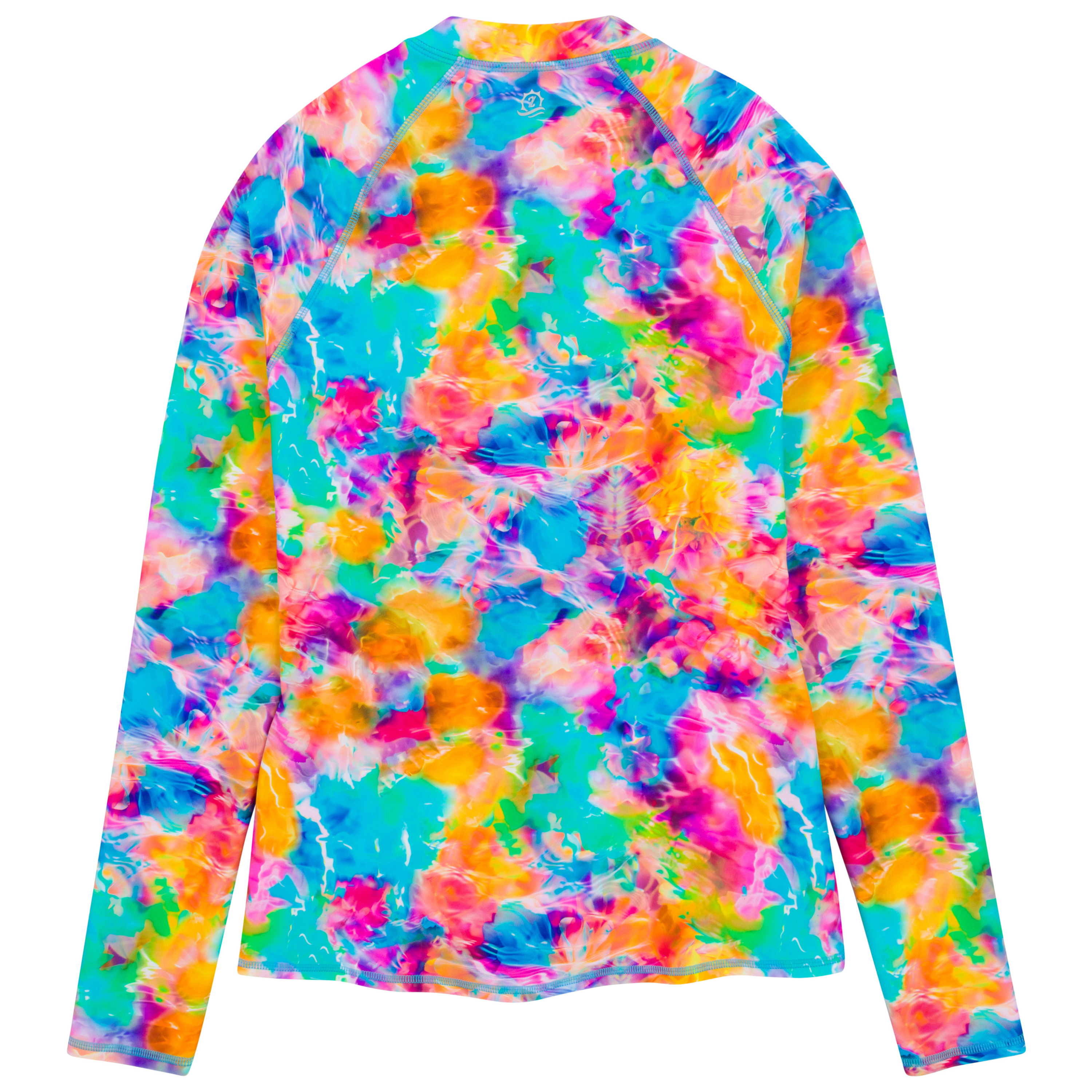 Women's Long Sleeve Rash Guard with Pockets | "Impressions"-SwimZip UPF 50+ Sun Protective Swimwear & UV Zipper Rash Guards-pos16