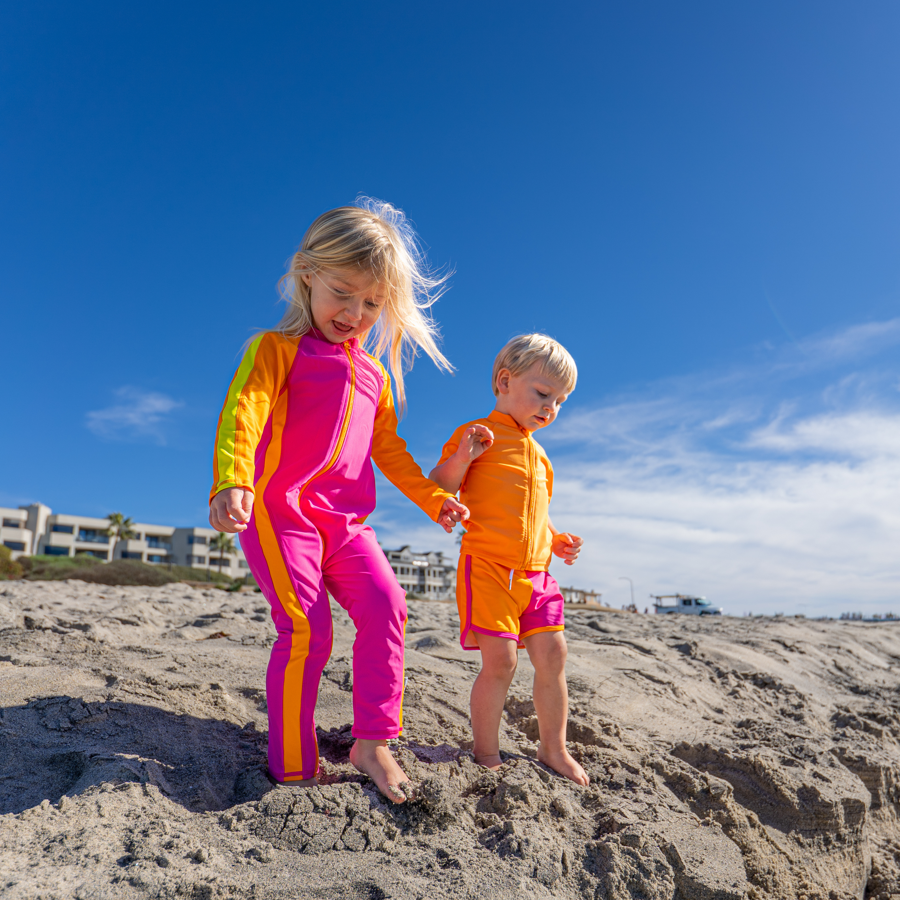 Sunsuit - Long Sleeve Romper Swimsuit | "Surge"-SwimZip UPF 50+ Sun Protective Swimwear & UV Zipper Rash Guards-pos11