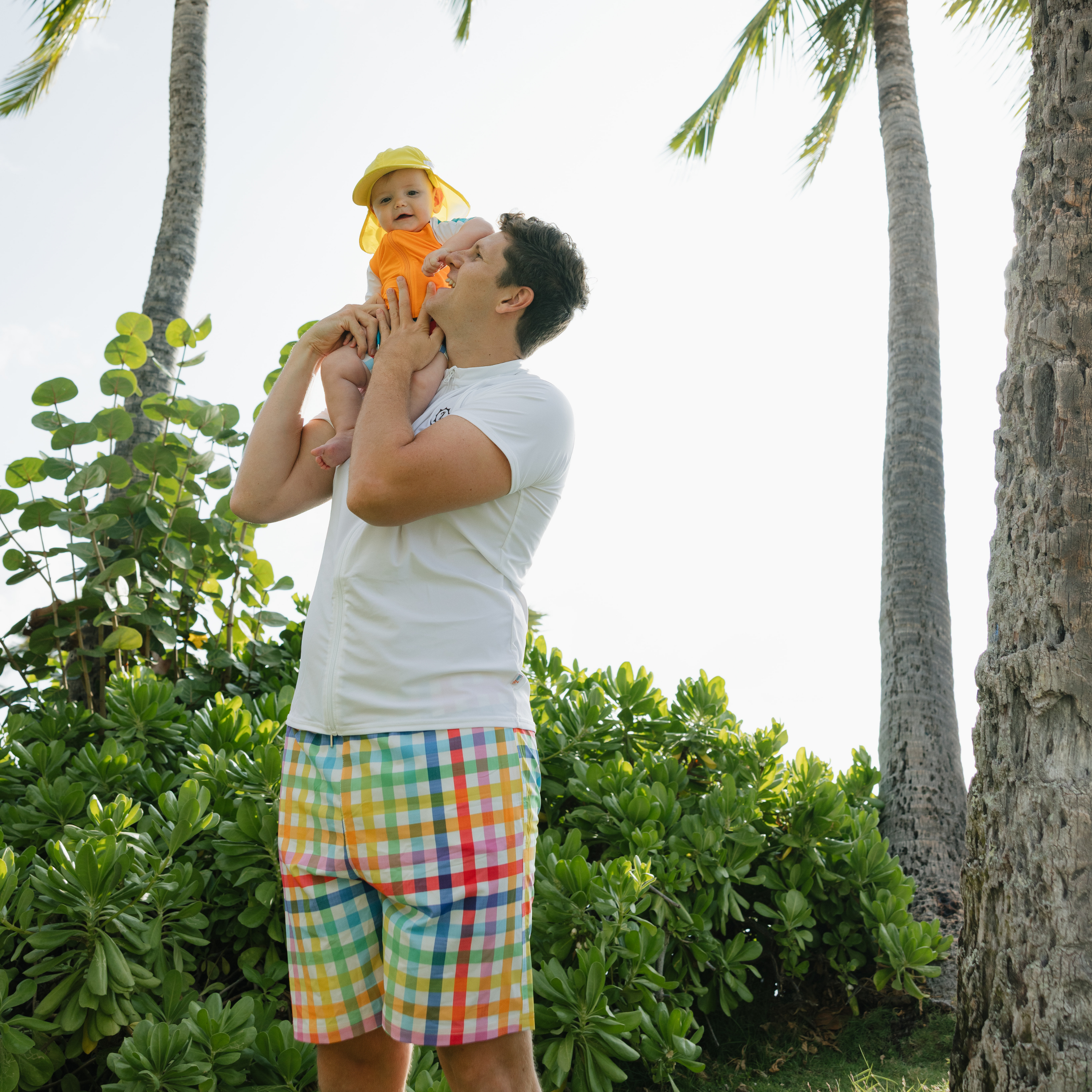 Men's 8" Swim Trunks Boxer Brief Liner | "Picnic Party"-SwimZip UPF 50+ Sun Protective Swimwear & UV Zipper Rash Guards-pos10