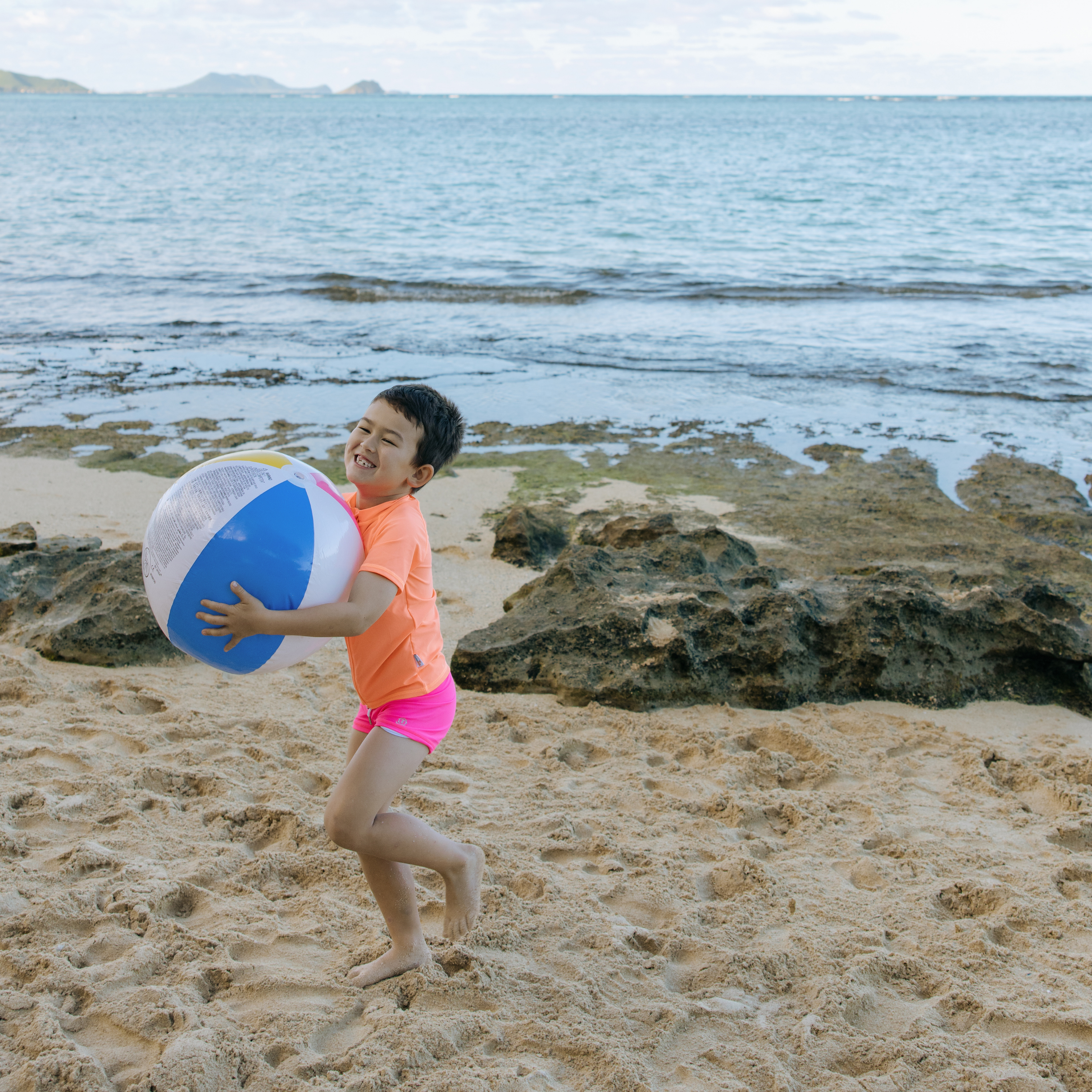 Kids Short Sleeve Zipper Rash Guard Swim Shirt | “Neon Orange”-SwimZip UPF 50+ Sun Protective Swimwear & UV Zipper Rash Guards-pos12