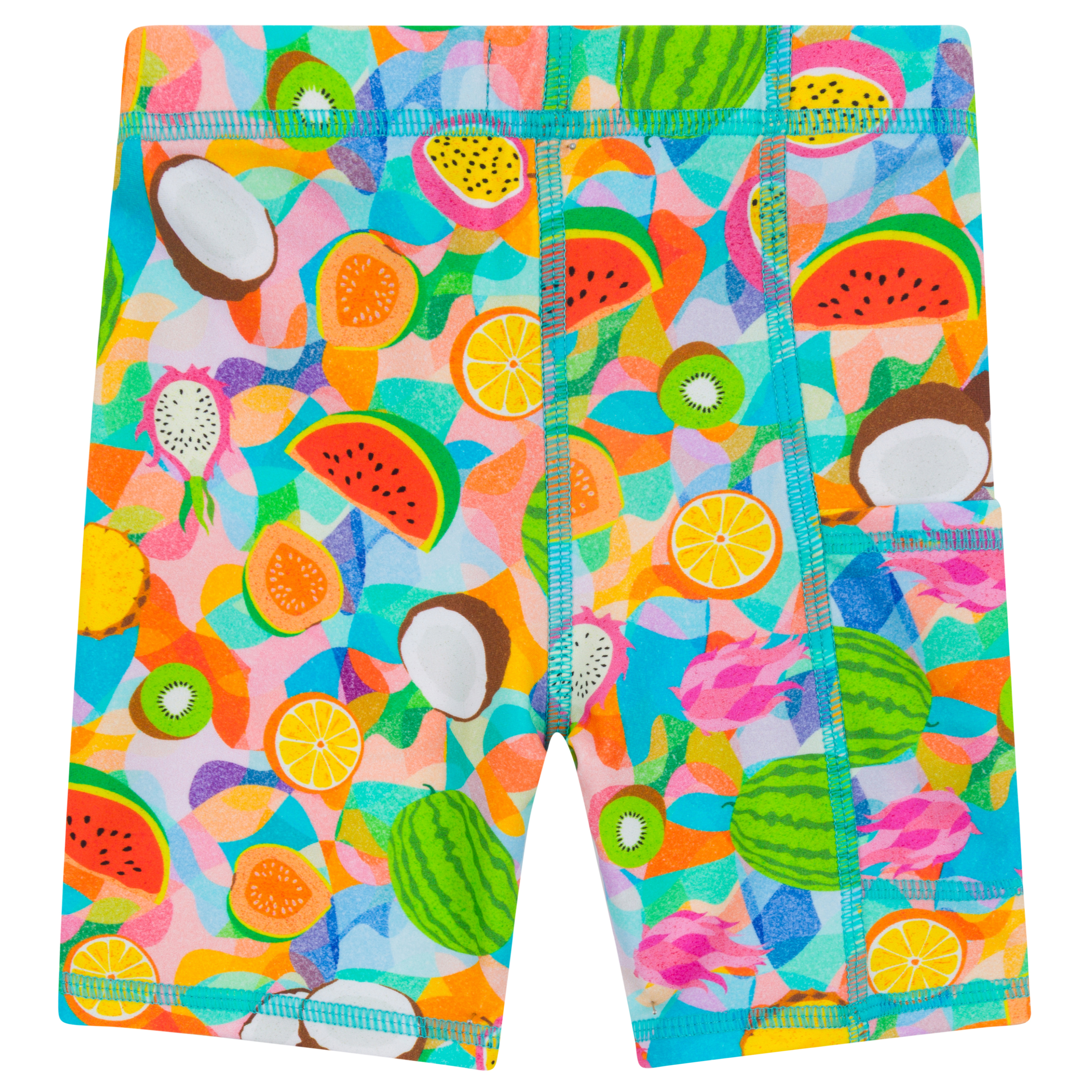 Kids Jammers Swim Shorts | "Fruit Salad"-SwimZip UPF 50+ Sun Protective Swimwear & UV Zipper Rash Guards-pos15