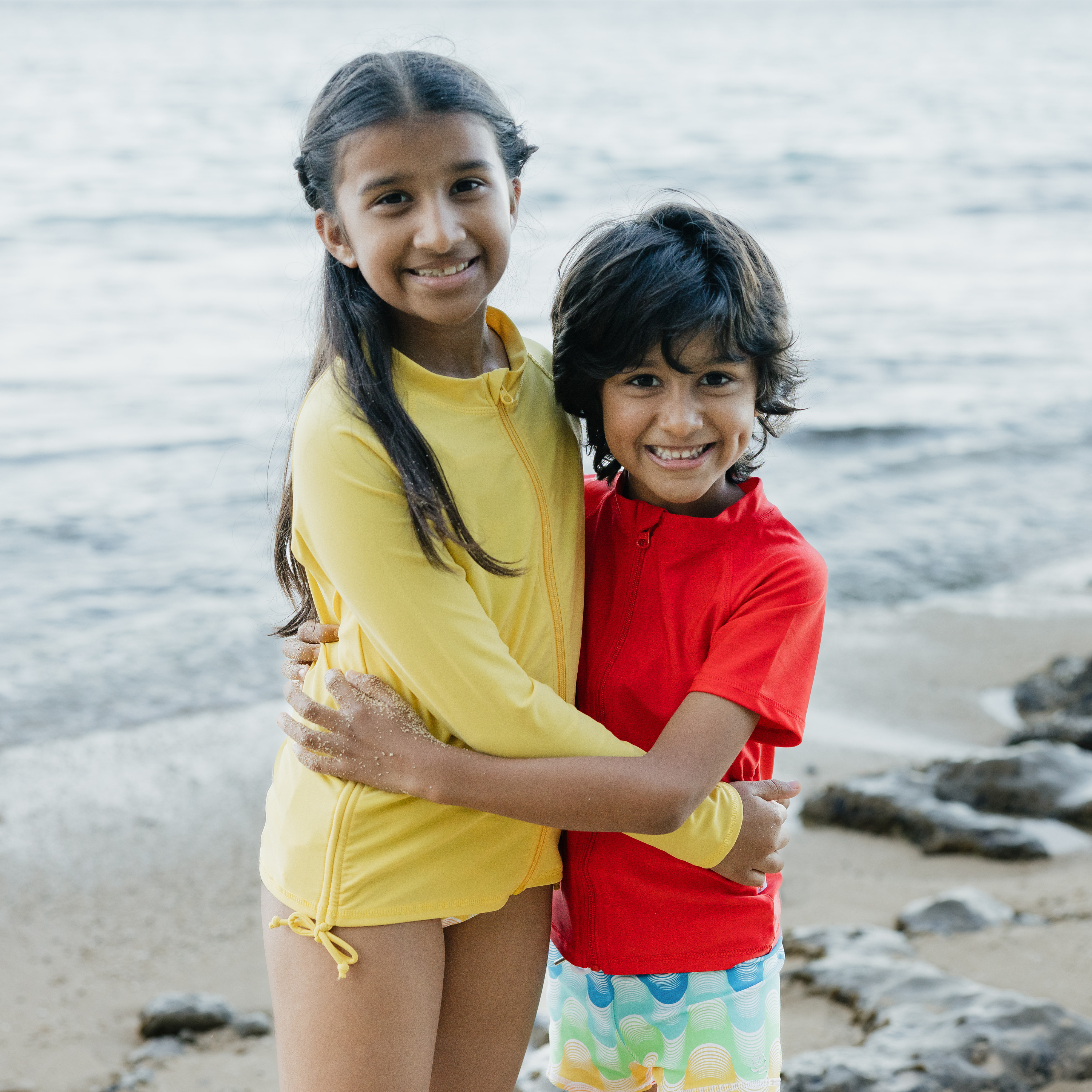 Kids Euro Swim Shorties | "Surf's Up"-SwimZip UPF 50+ Sun Protective Swimwear & UV Zipper Rash Guards-pos7