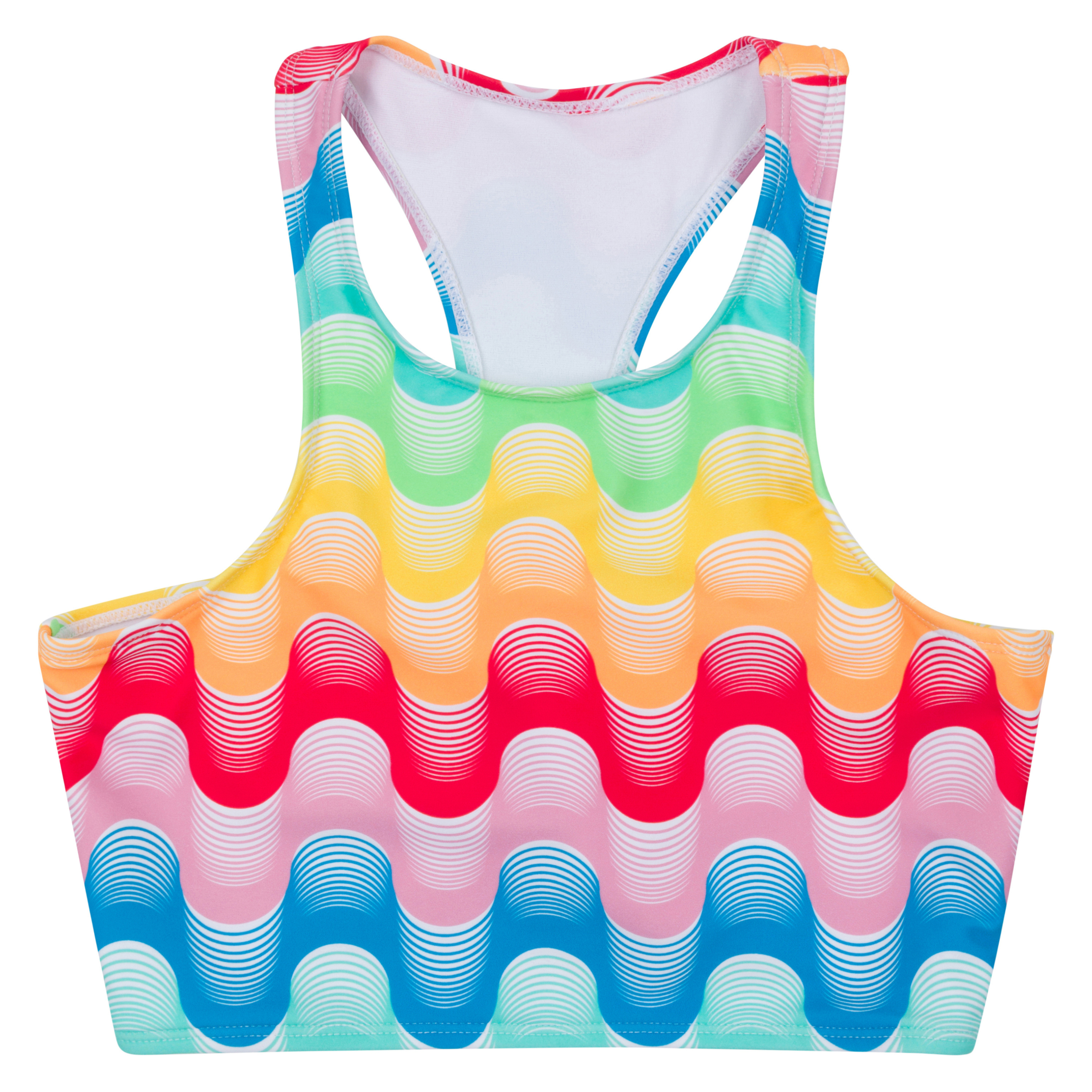 Women's Halter Bikini Top | "Surf's Up"-SwimZip UPF 50+ Sun Protective Swimwear & UV Zipper Rash Guards-pos1