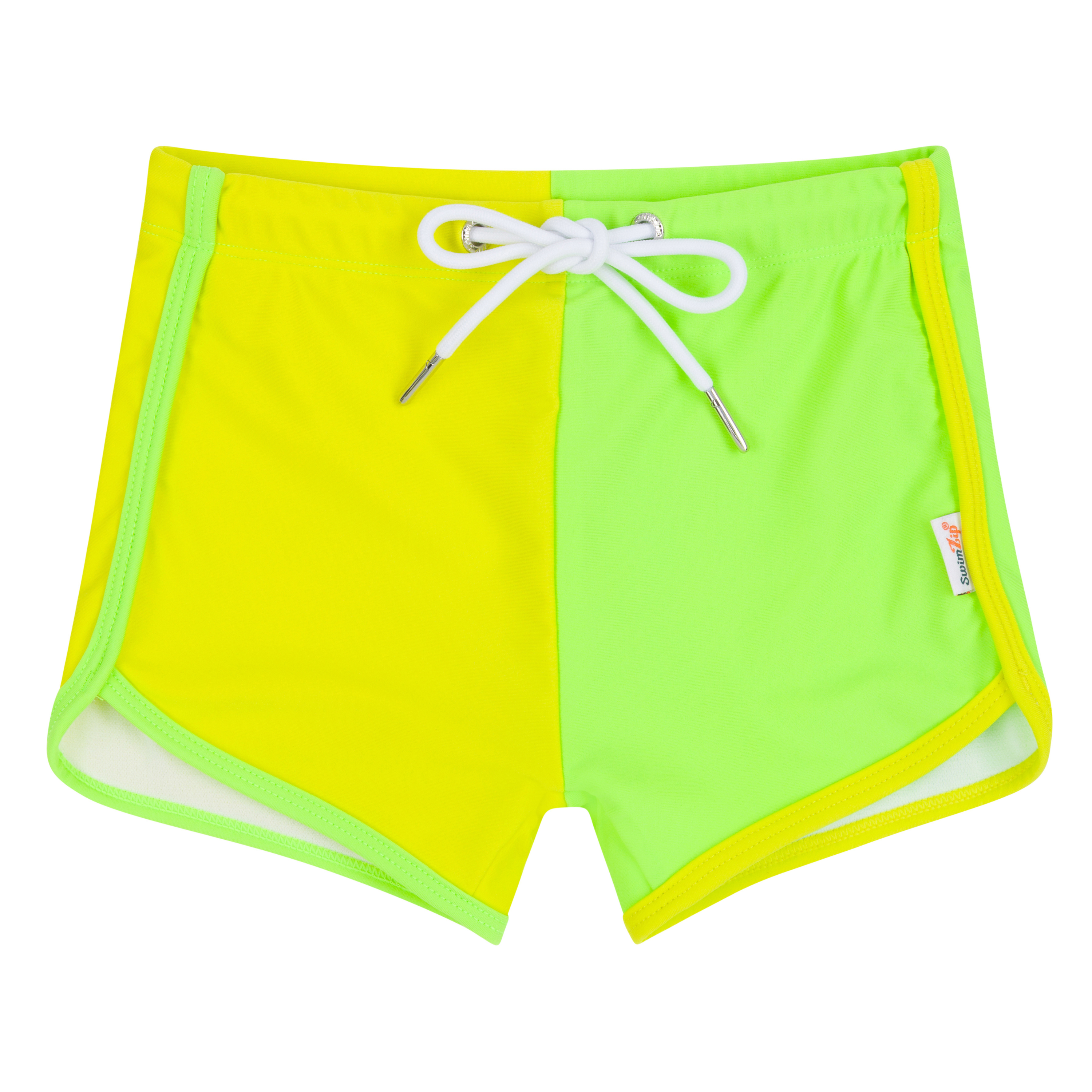 Kids Swim Track Shorts | "Volt"-6-12 Month-Volt-SwimZip UPF 50+ Sun Protective Swimwear & UV Zipper Rash Guards-pos1