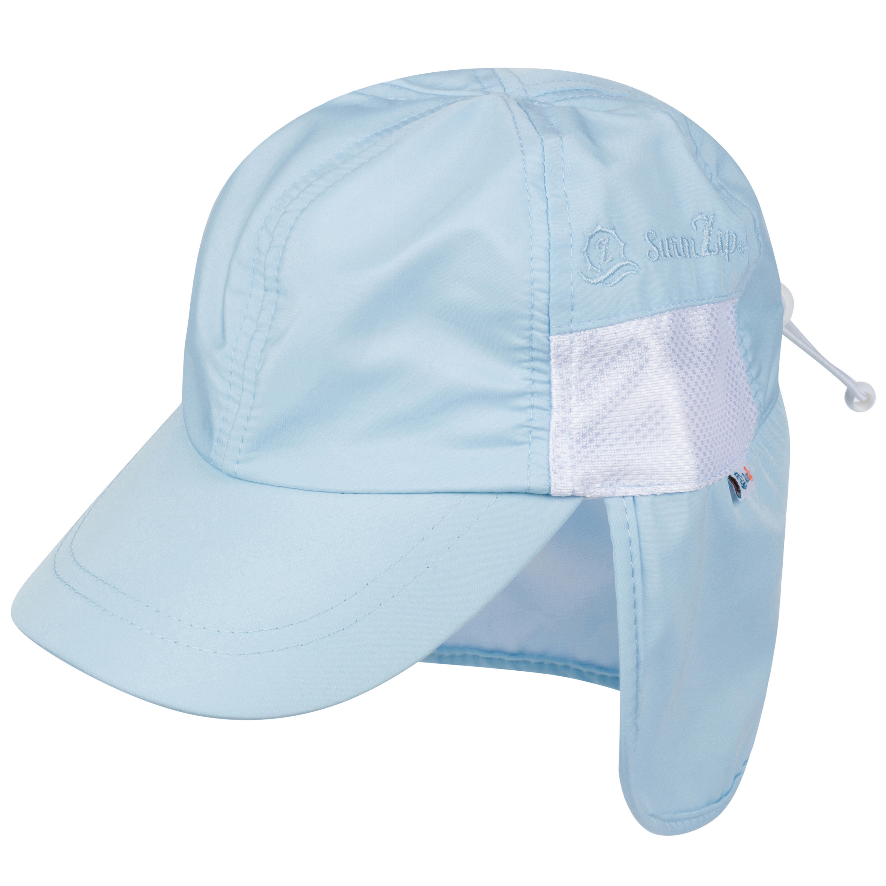 Kids Flap Hat | Dream Blue-0-6 Month-Dream Blue-SwimZip UPF 50+ Sun Protective Swimwear & UV Zipper Rash Guards-pos1