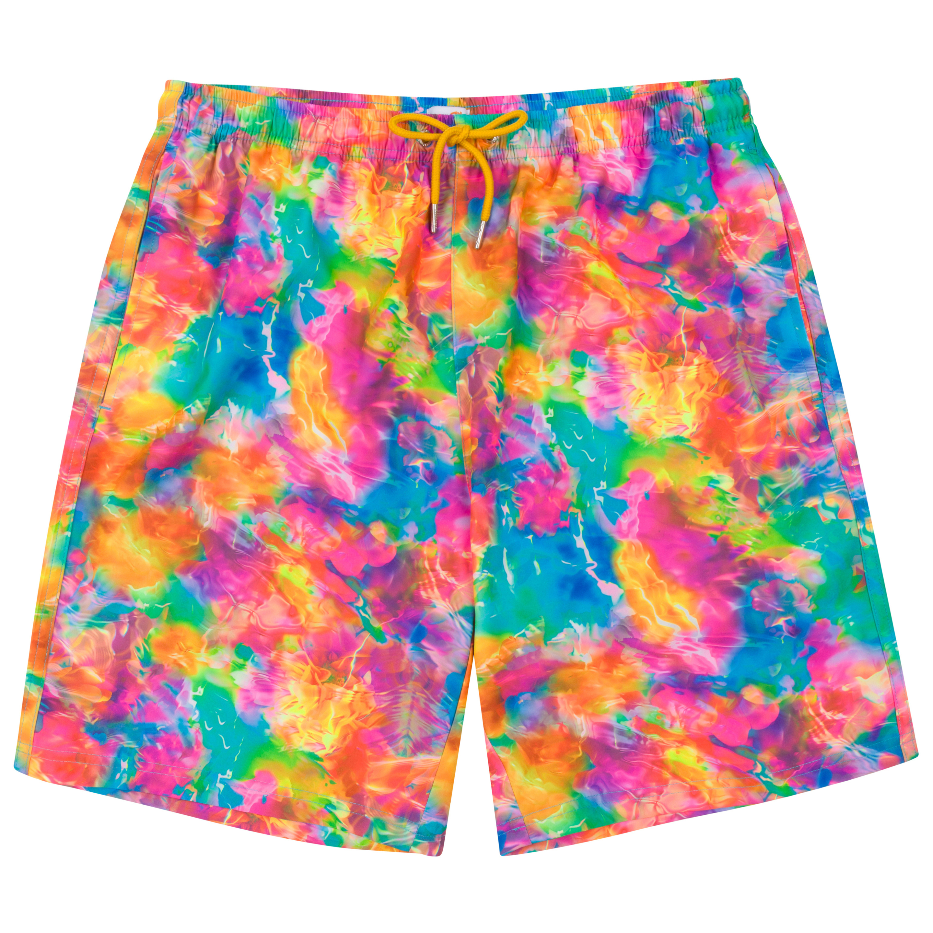 Men's 8" Swim Trunks Boxer Brief Liner | "Impressions"-SwimZip UPF 50+ Sun Protective Swimwear & UV Zipper Rash Guards-pos1