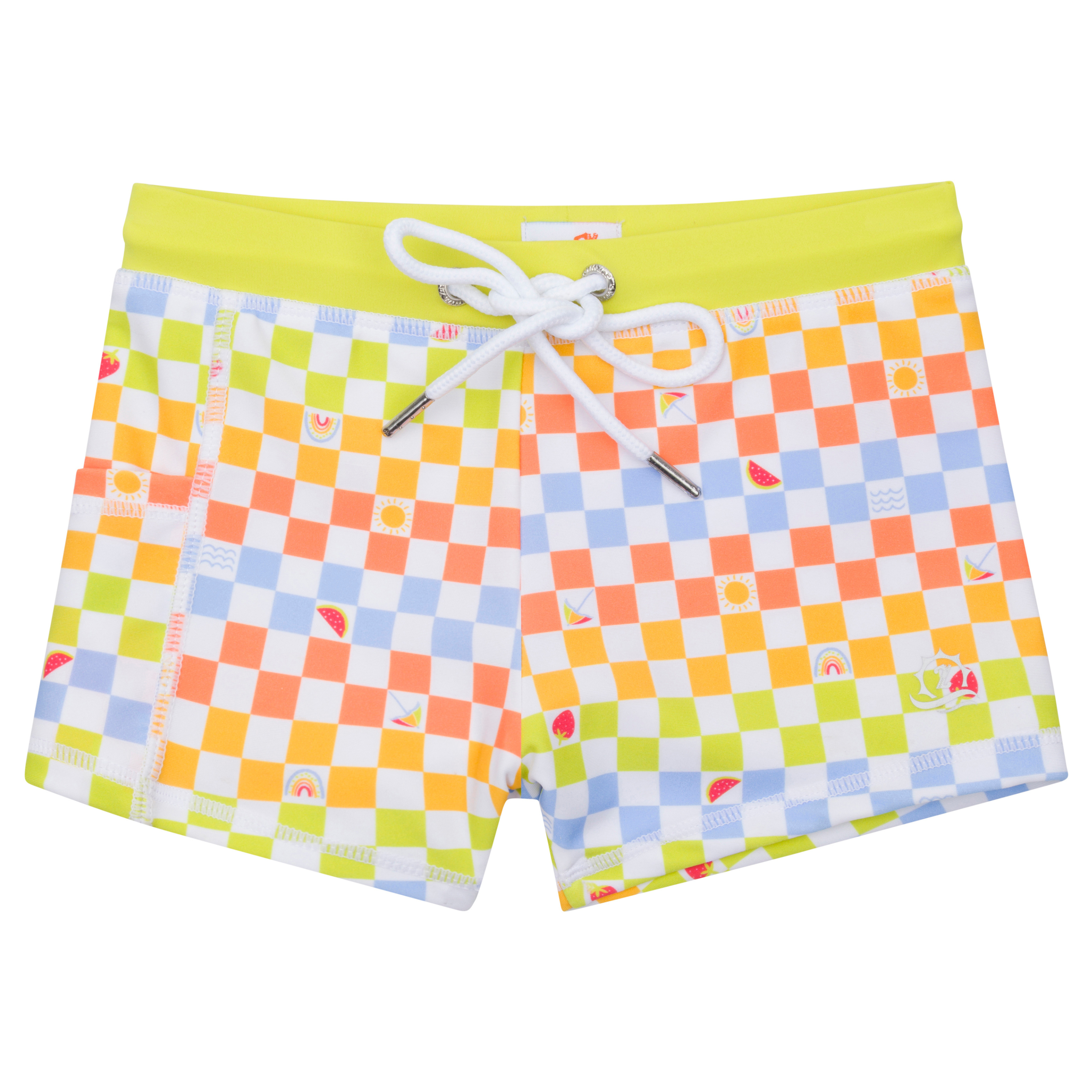 Kids Euro Swim Shorties | "Gamified"-SwimZip UPF 50+ Sun Protective Swimwear & UV Zipper Rash Guards-pos1