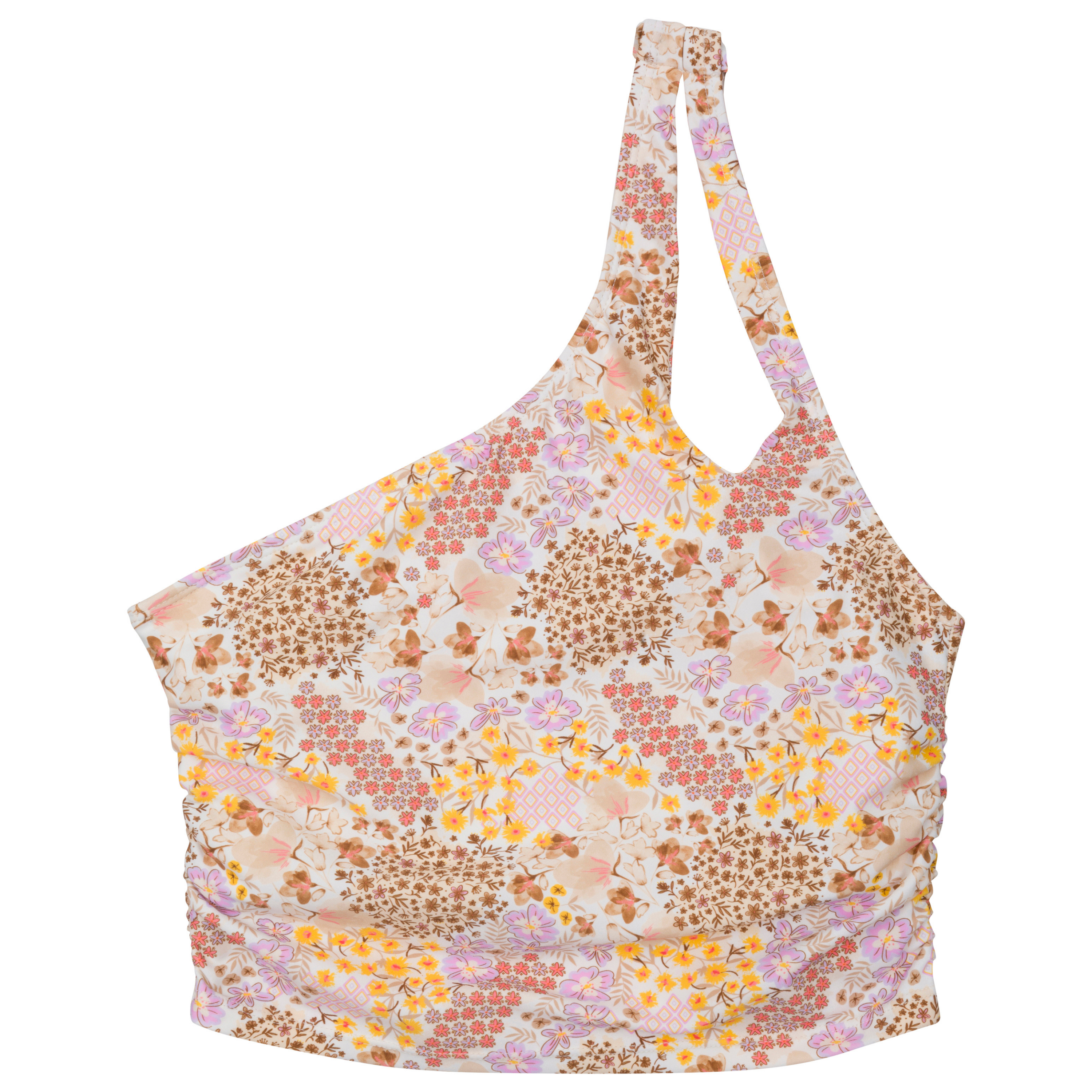 Women’s One Shoulder Crop Tankini Top | “Meadows”-SwimZip UPF 50+ Sun Protective Swimwear & UV Zipper Rash Guards-pos1