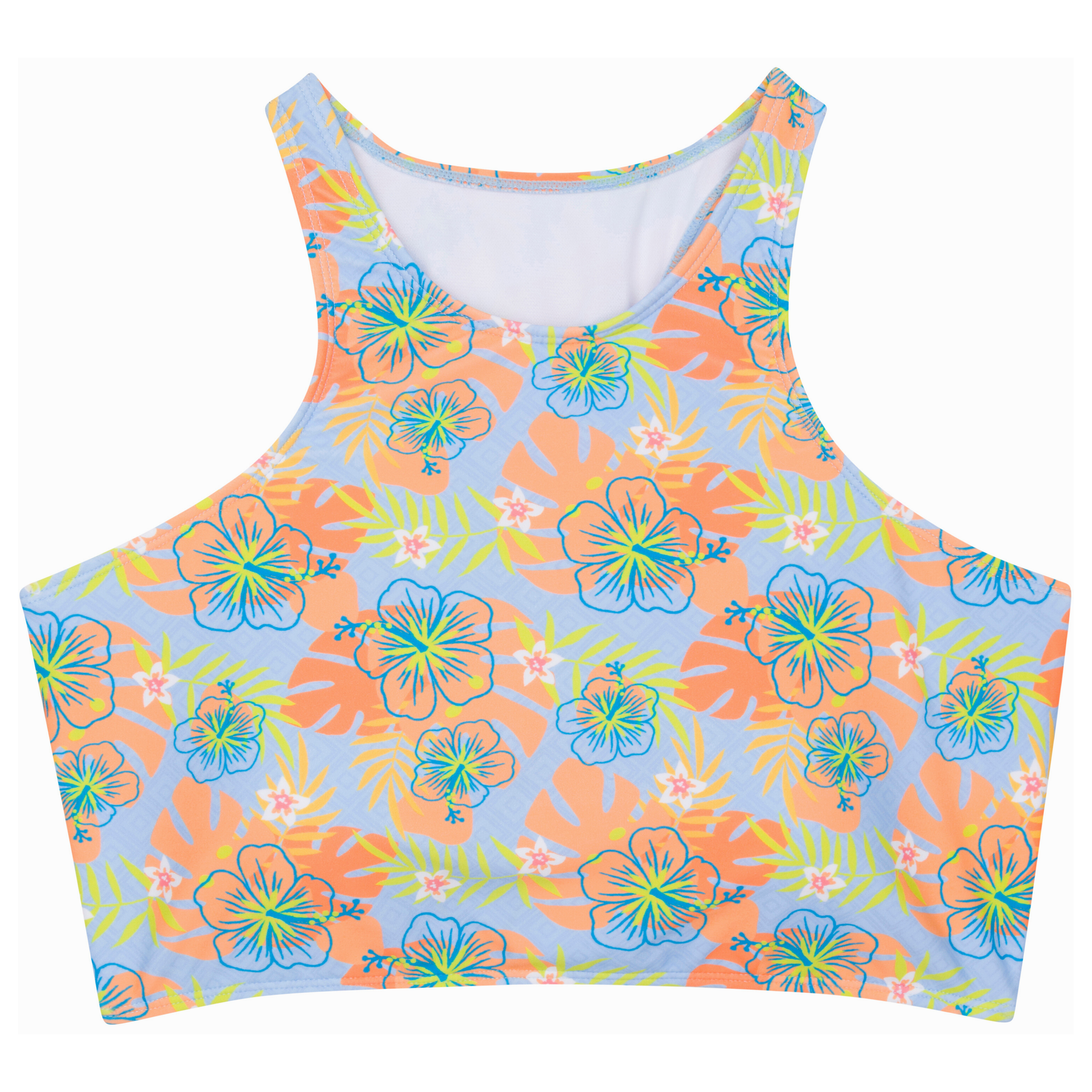 Women's Halter Bikini Top | "Groovy"-SwimZip UPF 50+ Sun Protective Swimwear & UV Zipper Rash Guards-pos1