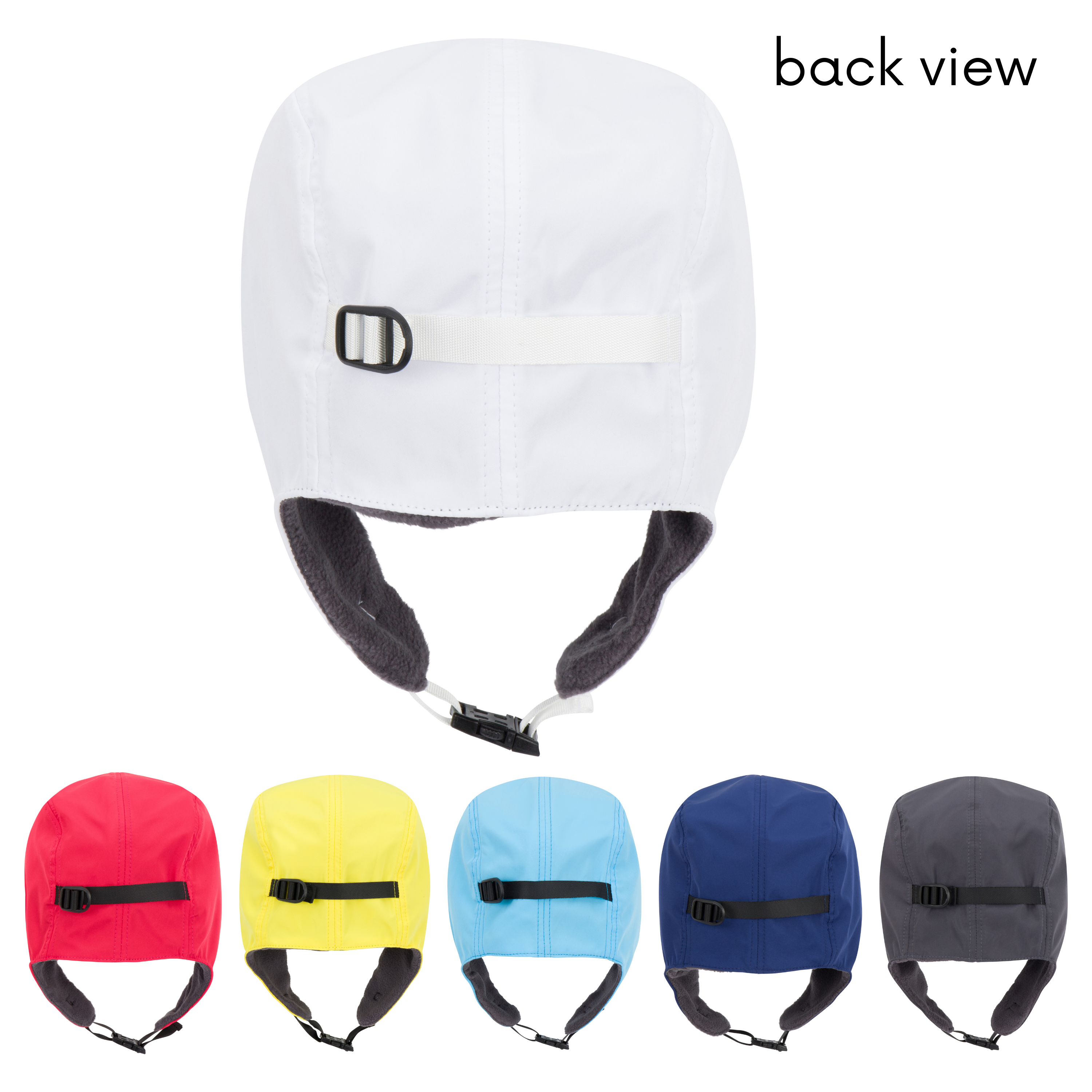 Adult Arctic Chill Winter Convertible Sun Hat | White-SwimZip UPF 50+ Sun Protective Swimwear & UV Zipper Rash Guards-pos8