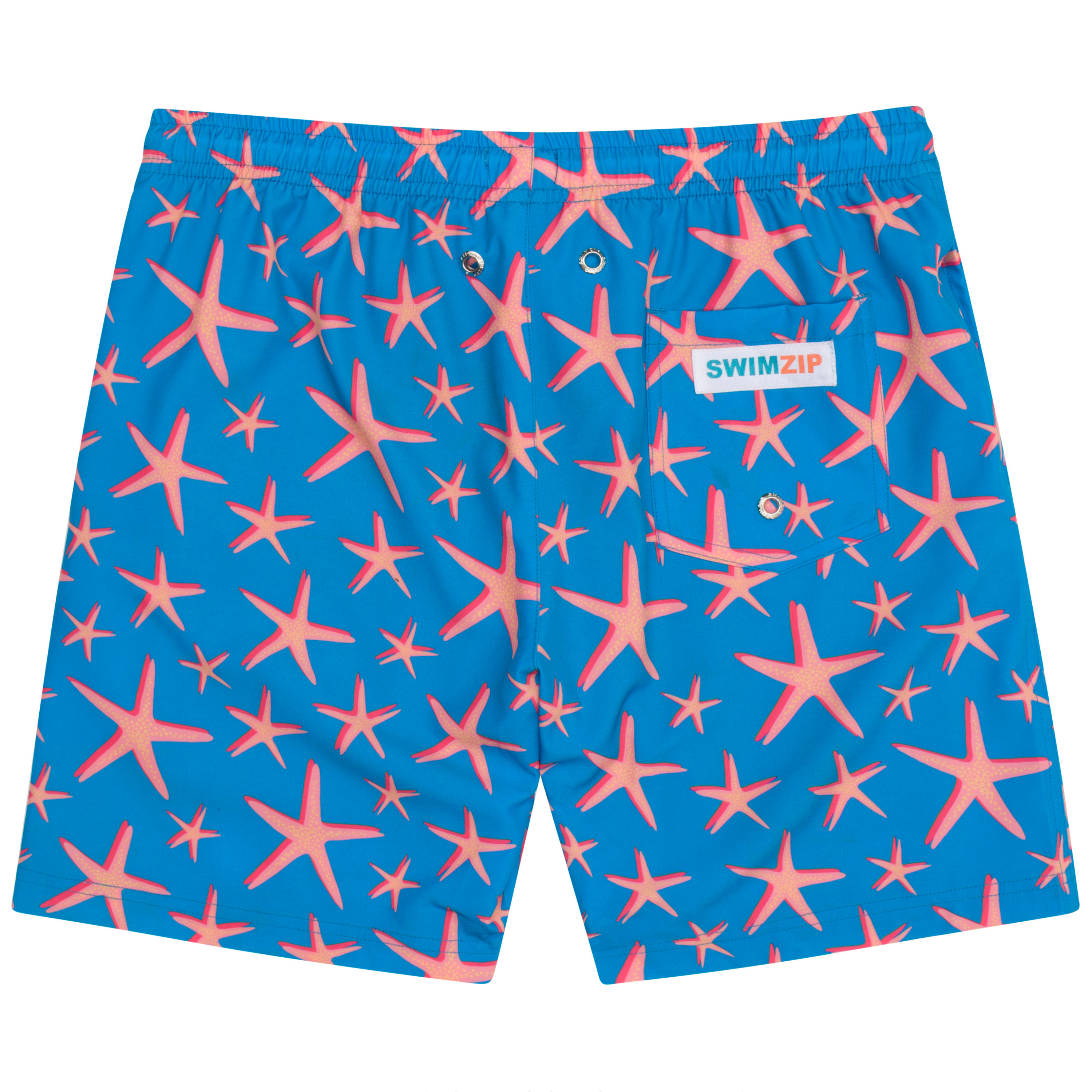 Boys Swim Trunks Boxer Brief Liner (sizes 6-14) | “Starfish"-SwimZip UPF 50+ Sun Protective Swimwear & UV Zipper Rash Guards-pos13