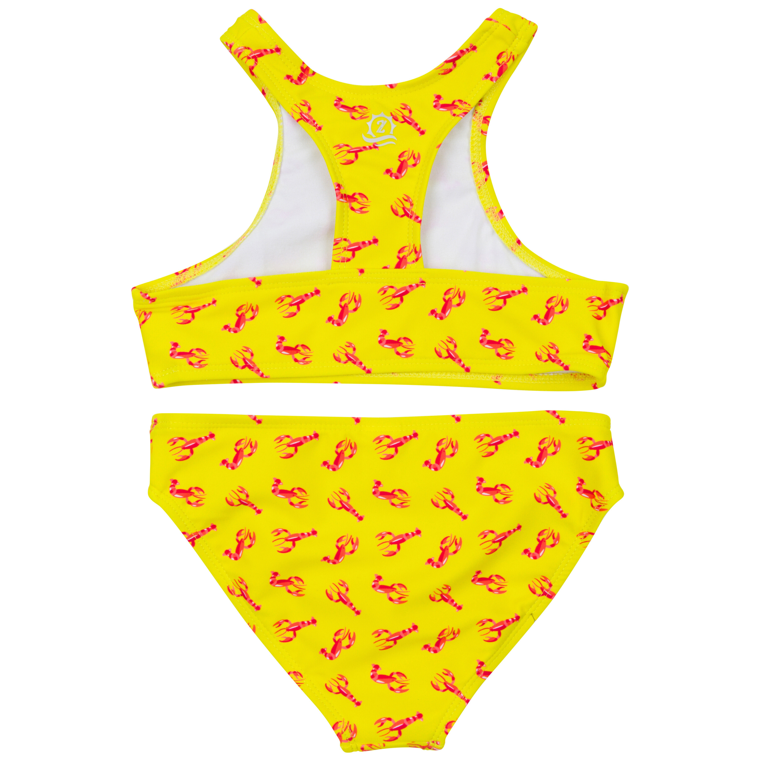 Girls Halter Top Bikini Set (2 Piece) | "Lobster"-SwimZip UPF 50+ Sun Protective Swimwear & UV Zipper Rash Guards-pos7
